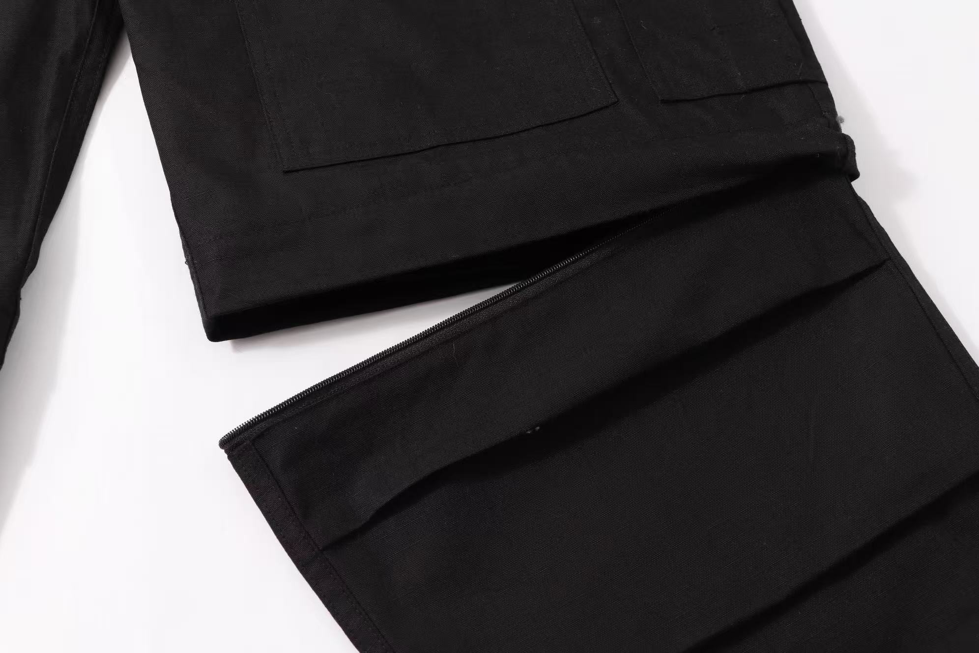 Balenciaga 高仿黑色後袋工裝褲 經典重磅質感剪裁| 9 Balenciaga 高仿黑色後袋工裝褲 經典重磅質感剪裁