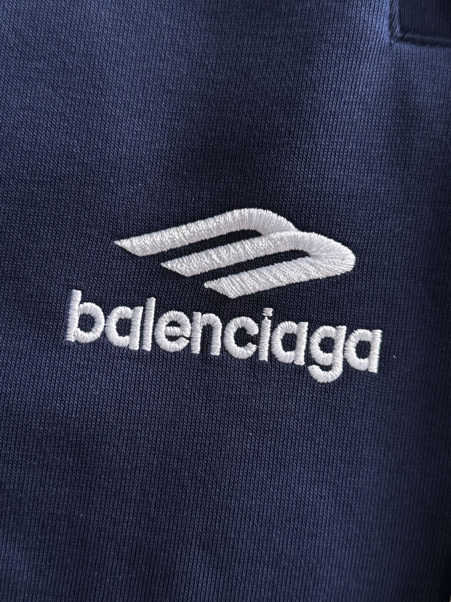 Balenciaga A貨男士深藍運動褲 對比白邊線條簡約款| 14 Balenciaga A貨男士深藍運動褲 對比白邊線條簡約款