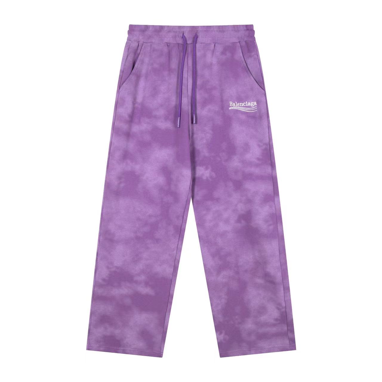 Balenciaga 高仿紫色暈染運動褲 雲感潮流百搭款