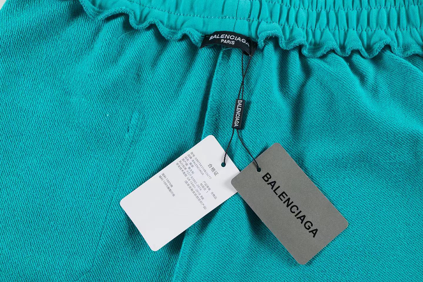 Balenciaga 一比一綠松石藍暈染運動褲 潮感鮮明街頭穿搭| 9 Balenciaga 一比一綠松石藍暈染運動褲 潮感鮮明街頭穿搭