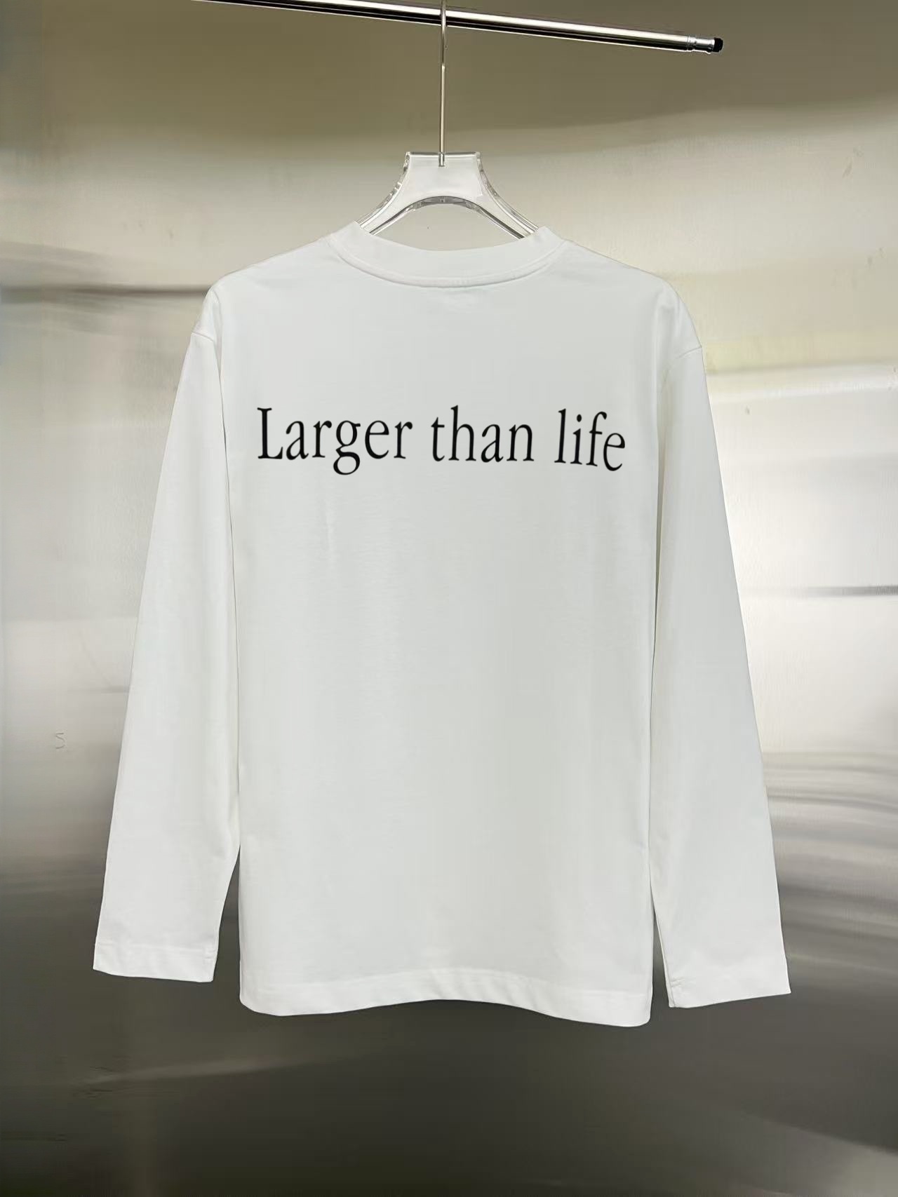 Balenciaga 高仿長袖T恤男款 Carrie印圖 白色簡約百搭款| 12 Balenciaga 高仿長袖T恤男款 Carrie印圖 白色簡約百搭款