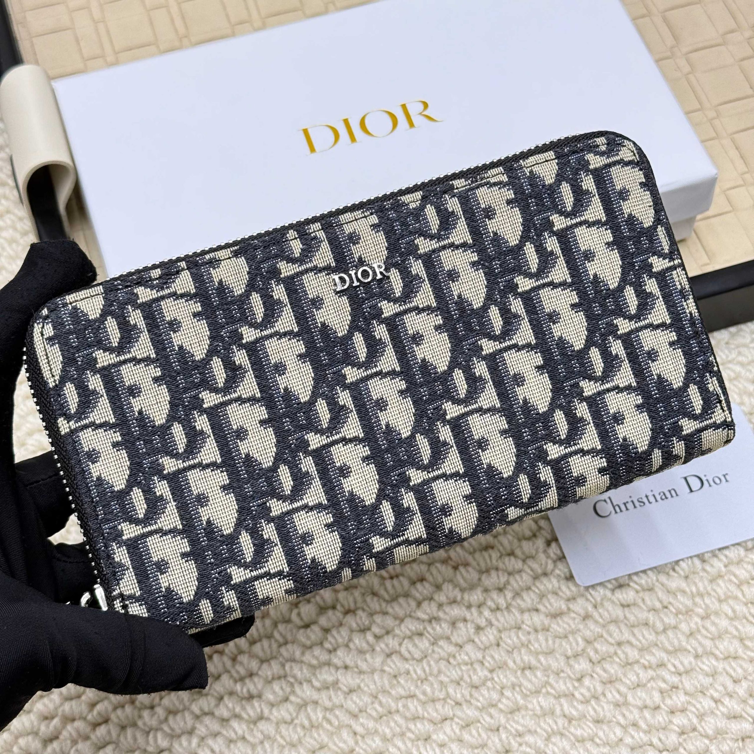 Dior原單經典Oblique老花長夾拉鍊款| 11 Dior原單經典Oblique老花長夾拉鍊款