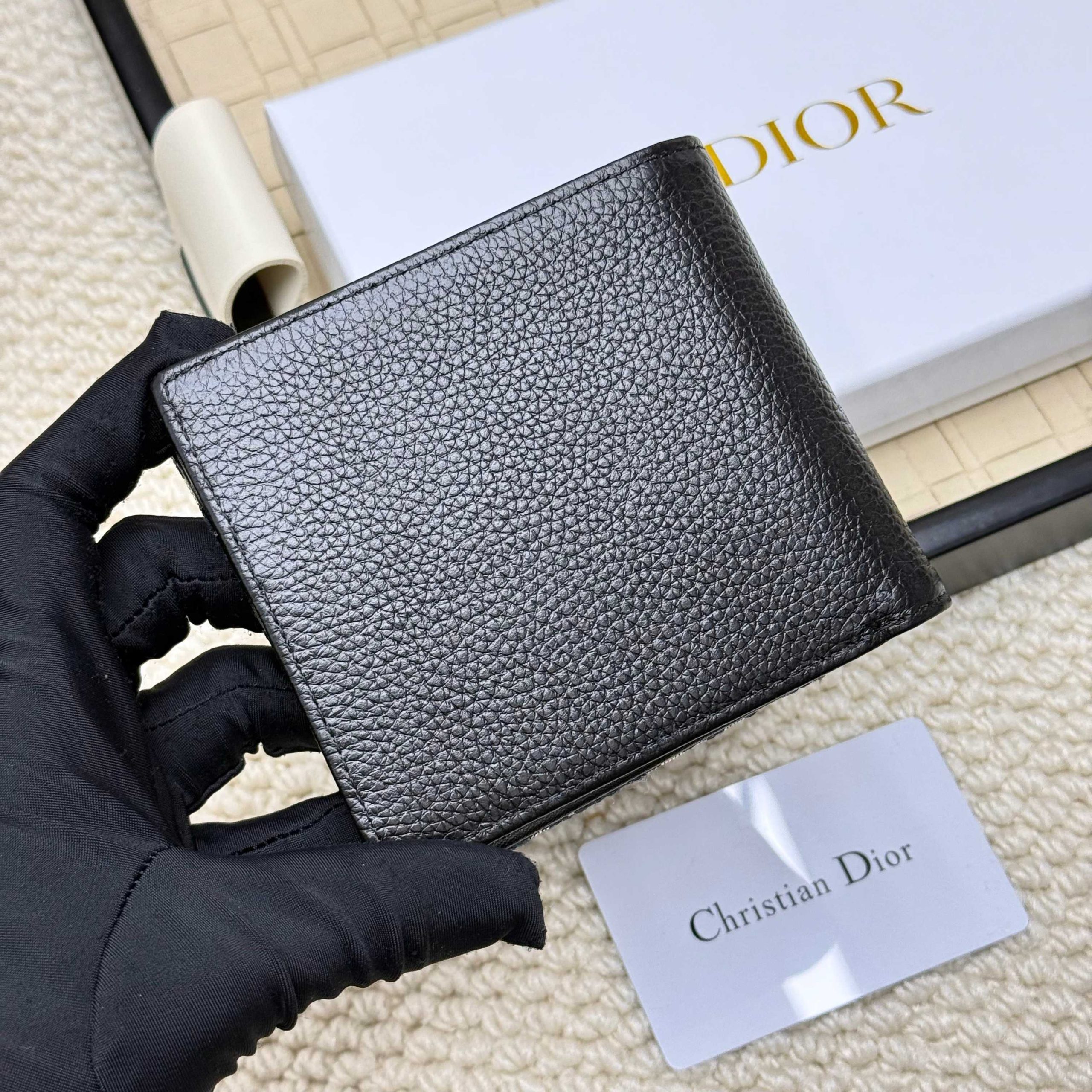 Dior原單短夾老花雙色拼皮設計 簡約實用款| 10 Dior原單短夾老花雙色拼皮設計 簡約實用款