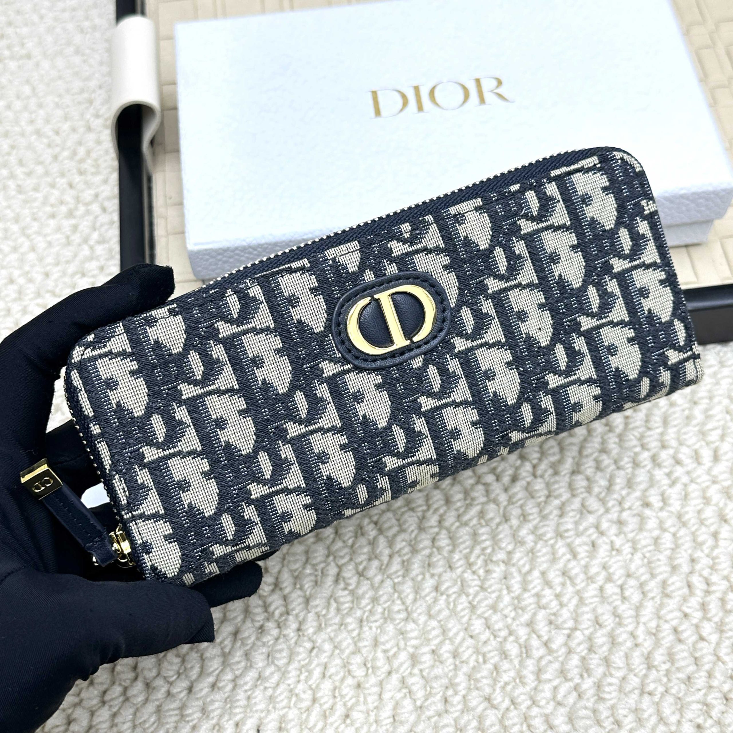 Dior 一比一女士長夾 經典藍老花設計 CD標誌優雅風格| 11 Dior 一比一女士長夾 經典藍老花設計 CD標誌優雅風格
