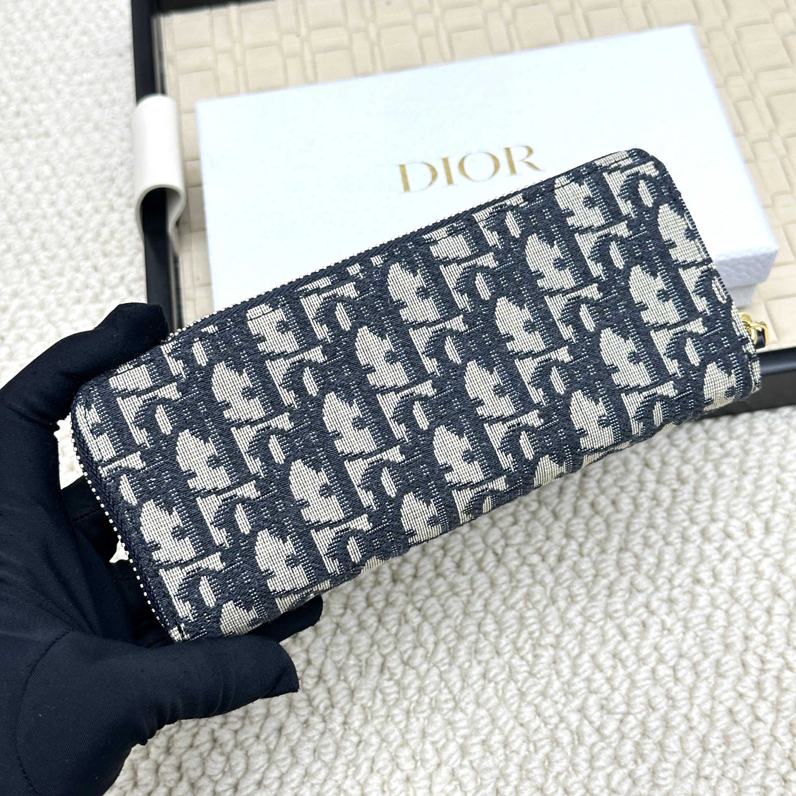 Dior 一比一女士長夾 經典藍老花設計 CD標誌優雅風格| 10 Dior 一比一女士長夾 經典藍老花設計 CD標誌優雅風格