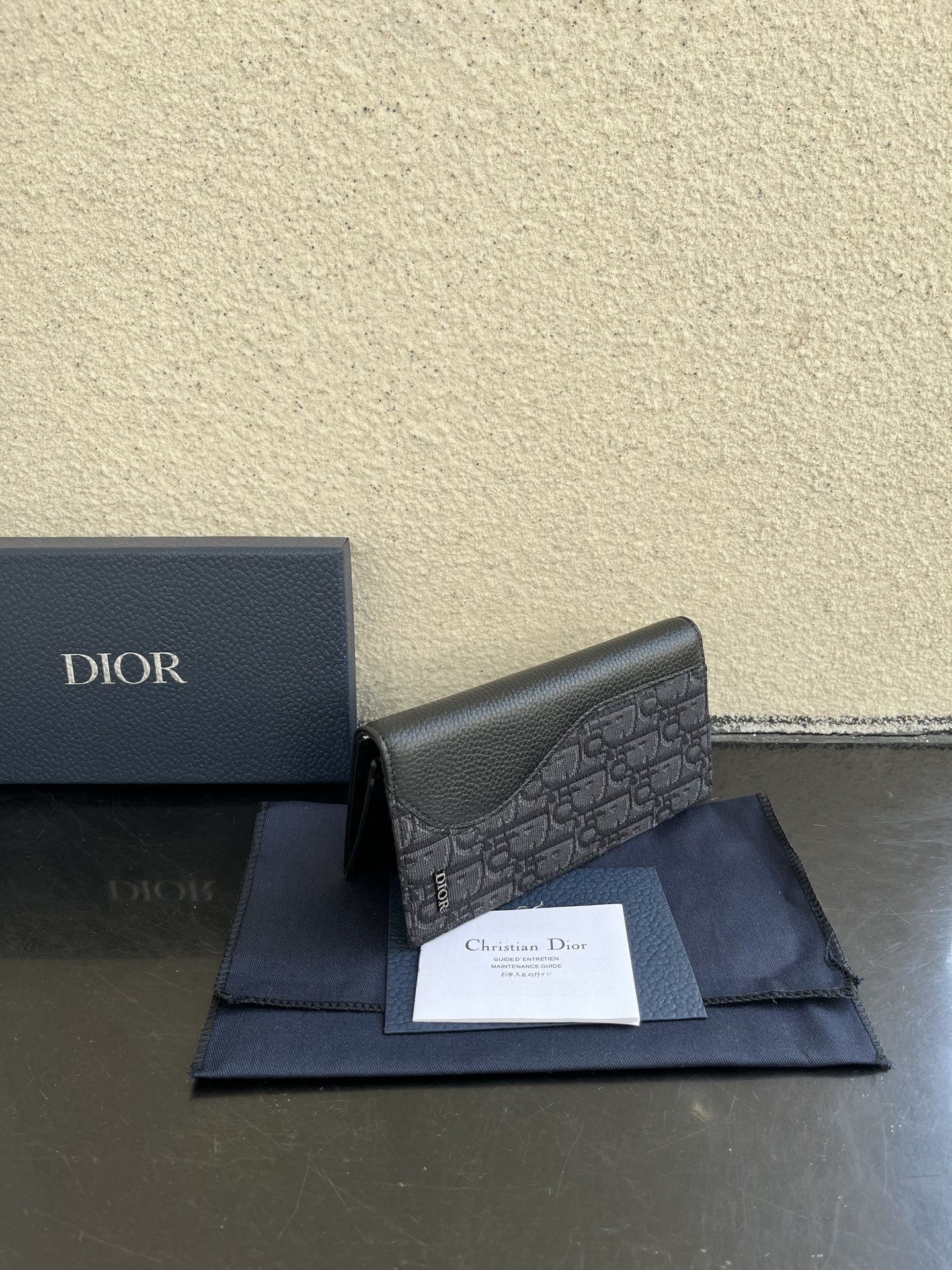 Dior A貨長夾 男士老花拼皮革設計 拉鍊經典風格| 13 Dior A貨長夾 男士老花拼皮革設計 拉鍊經典風格