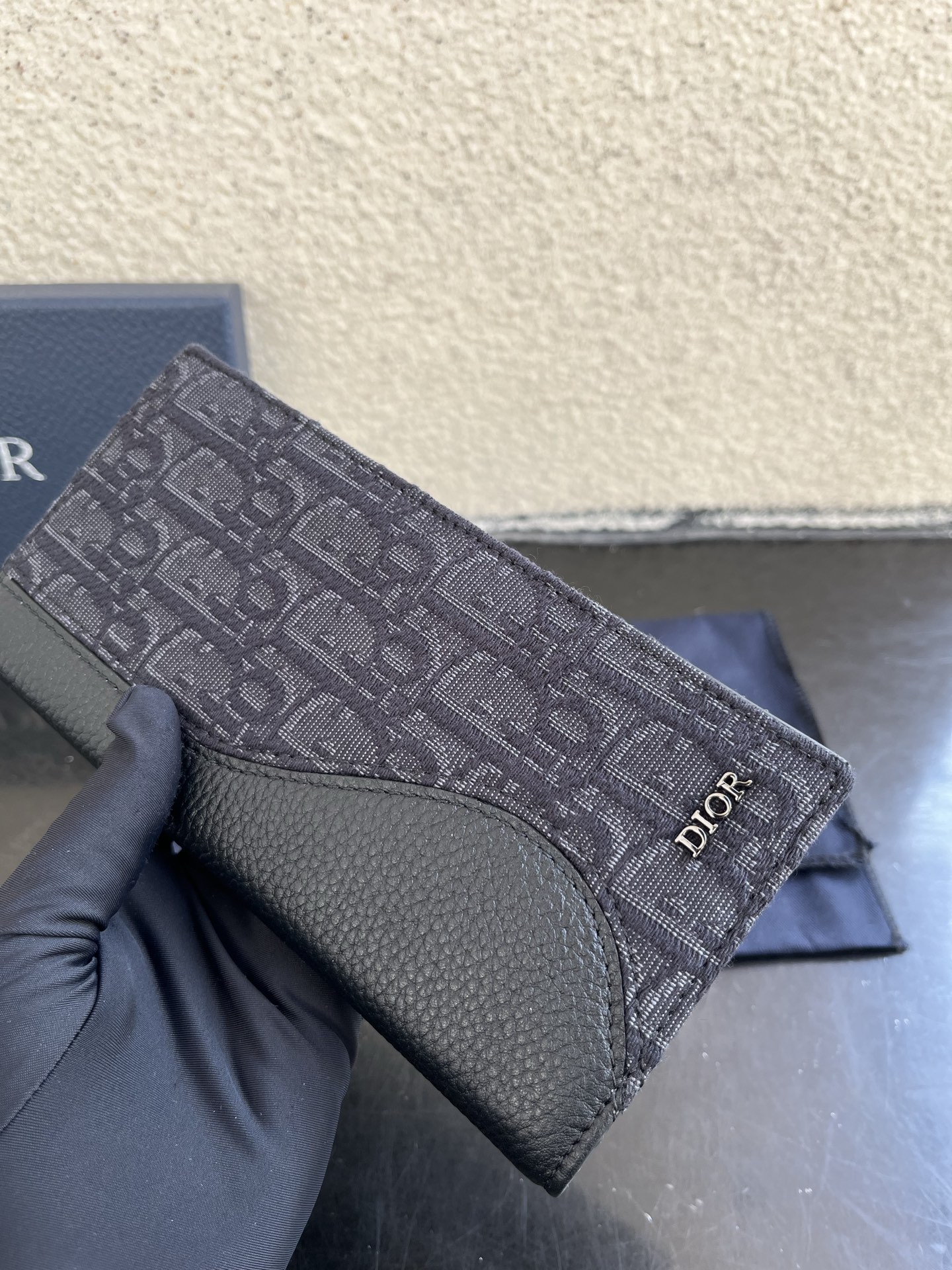 Dior A貨長夾 男士老花拼皮革設計 拉鍊經典風格| 11 Dior A貨長夾 男士老花拼皮革設計 拉鍊經典風格
