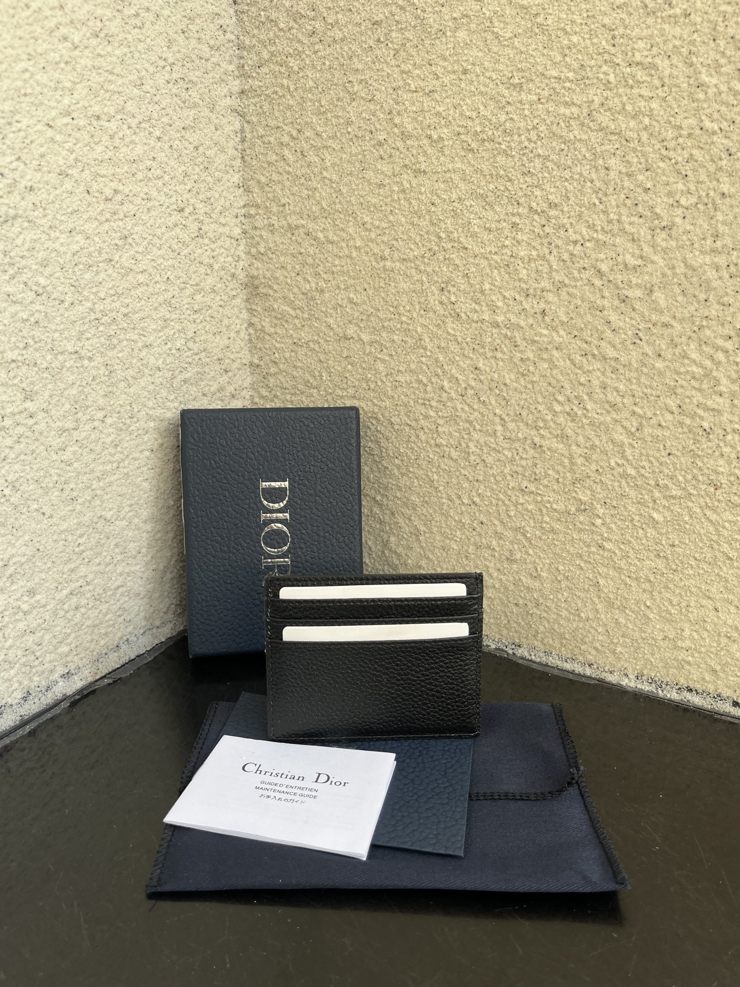 Dior 原單卡包 男士老花布面 荔枝皮革拼接小卡夾| 11 Dior 原單卡包 男士老花布面 荔枝皮革拼接小卡夾