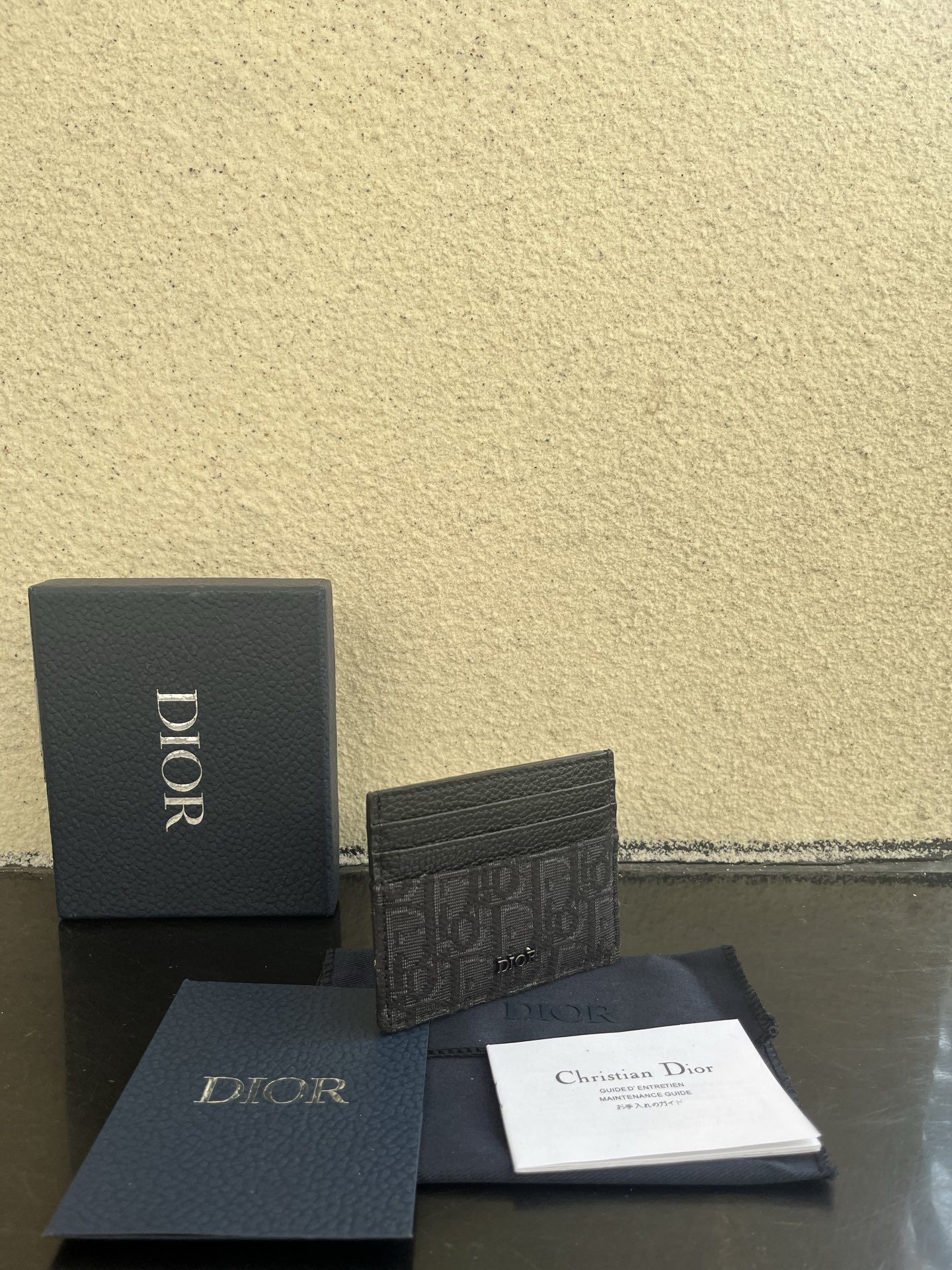 Dior 高仿卡夾 男士黑色老花布拼皮革 雙層設計| 12 Dior 高仿卡夾 男士黑色老花布拼皮革 雙層設計