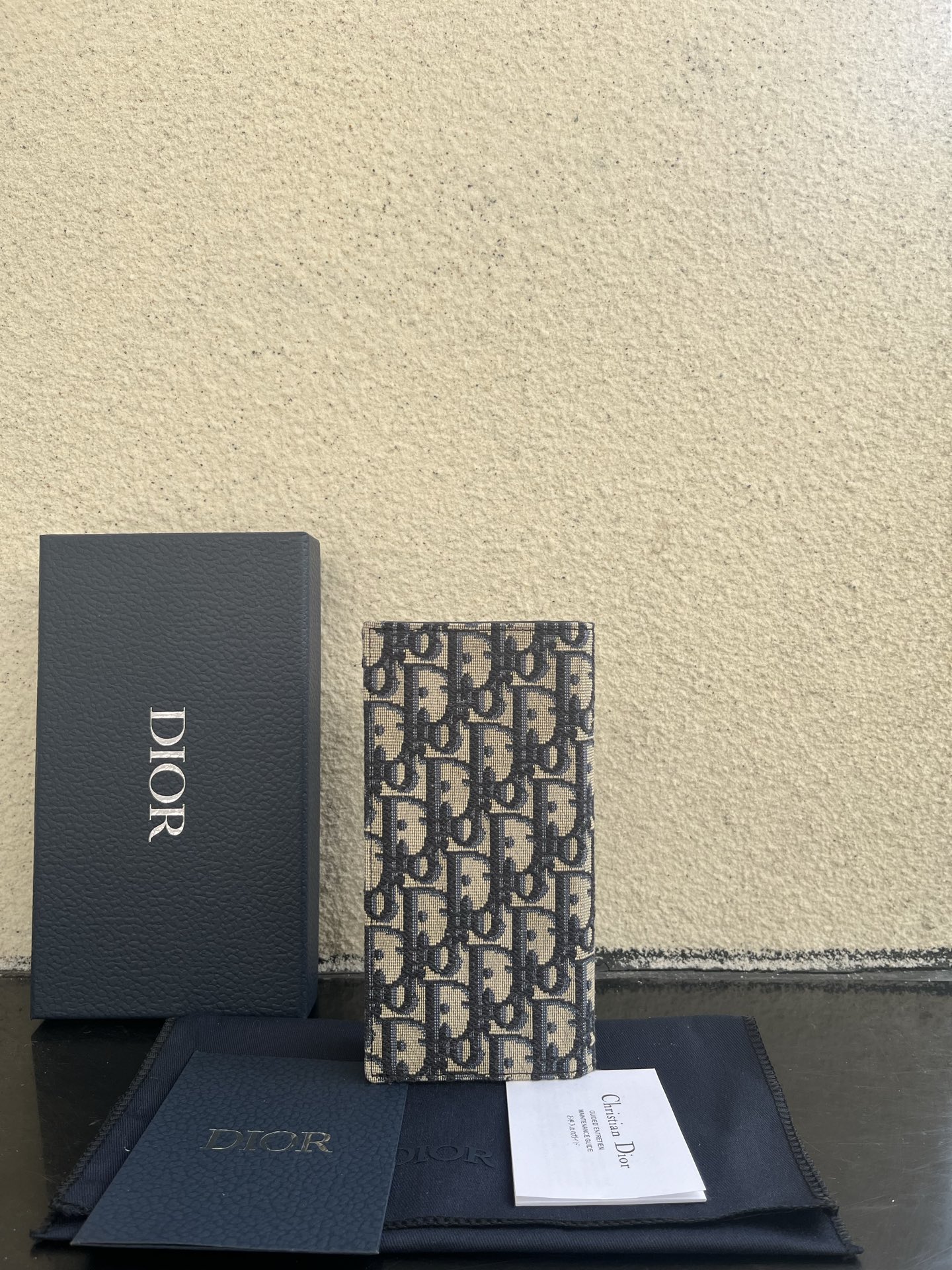 Dior 原單男士長夾 米底老花全布款 簡約翻蓋設計| 14 Dior 原單男士長夾 米底老花全布款 簡約翻蓋設計