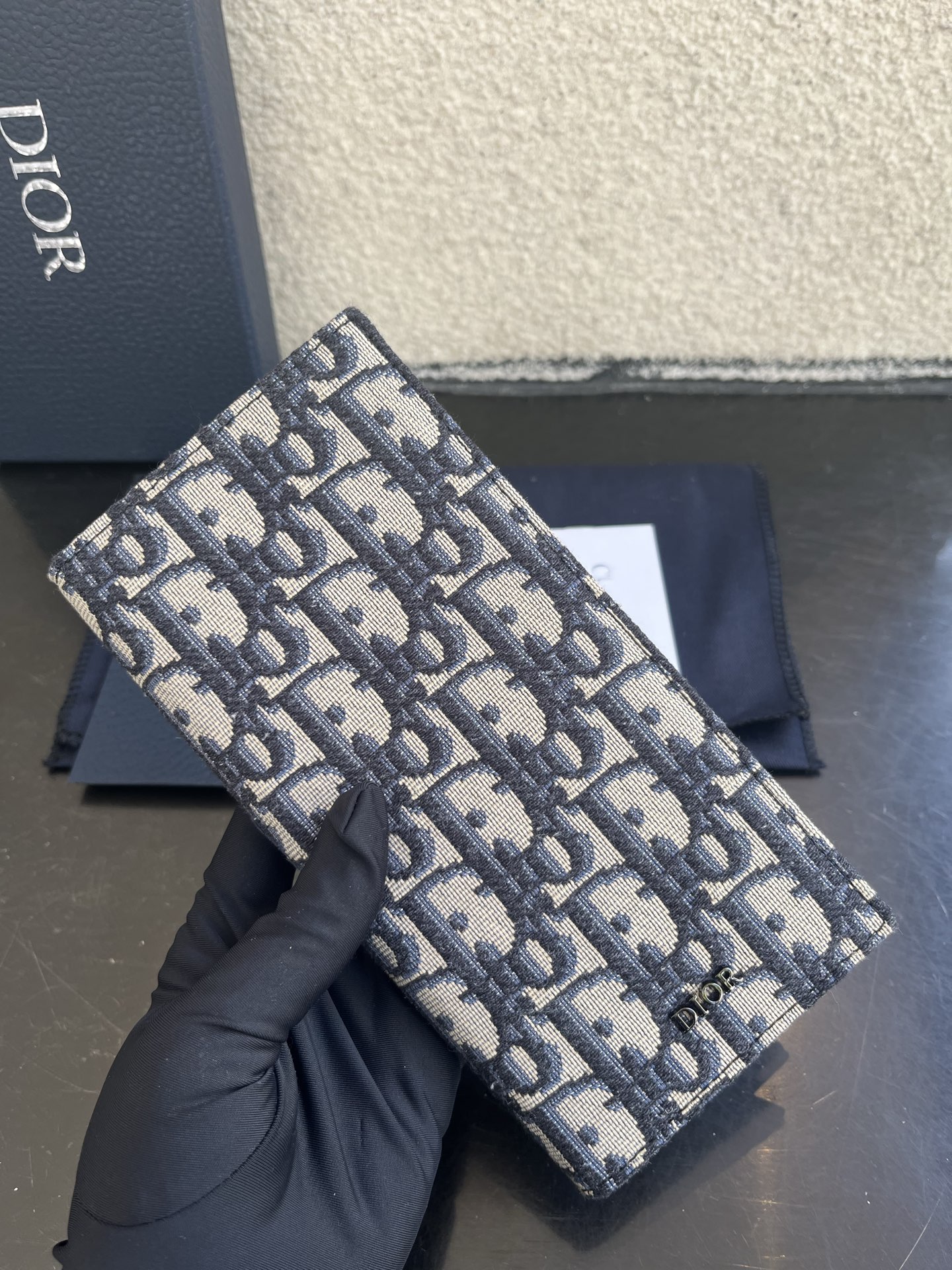 Dior 原單男士長夾 米底老花全布款 簡約翻蓋設計| 12 Dior 原單男士長夾 米底老花全布款 簡約翻蓋設計