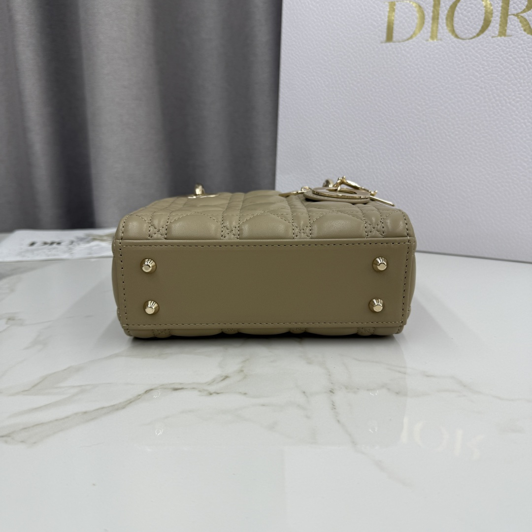 Dior A貨駝色Lady Dior手提包女款霧感皮革人氣百搭配色| 11 Dior A貨駝色Lady Dior手提包女款霧感皮革人氣百搭配色