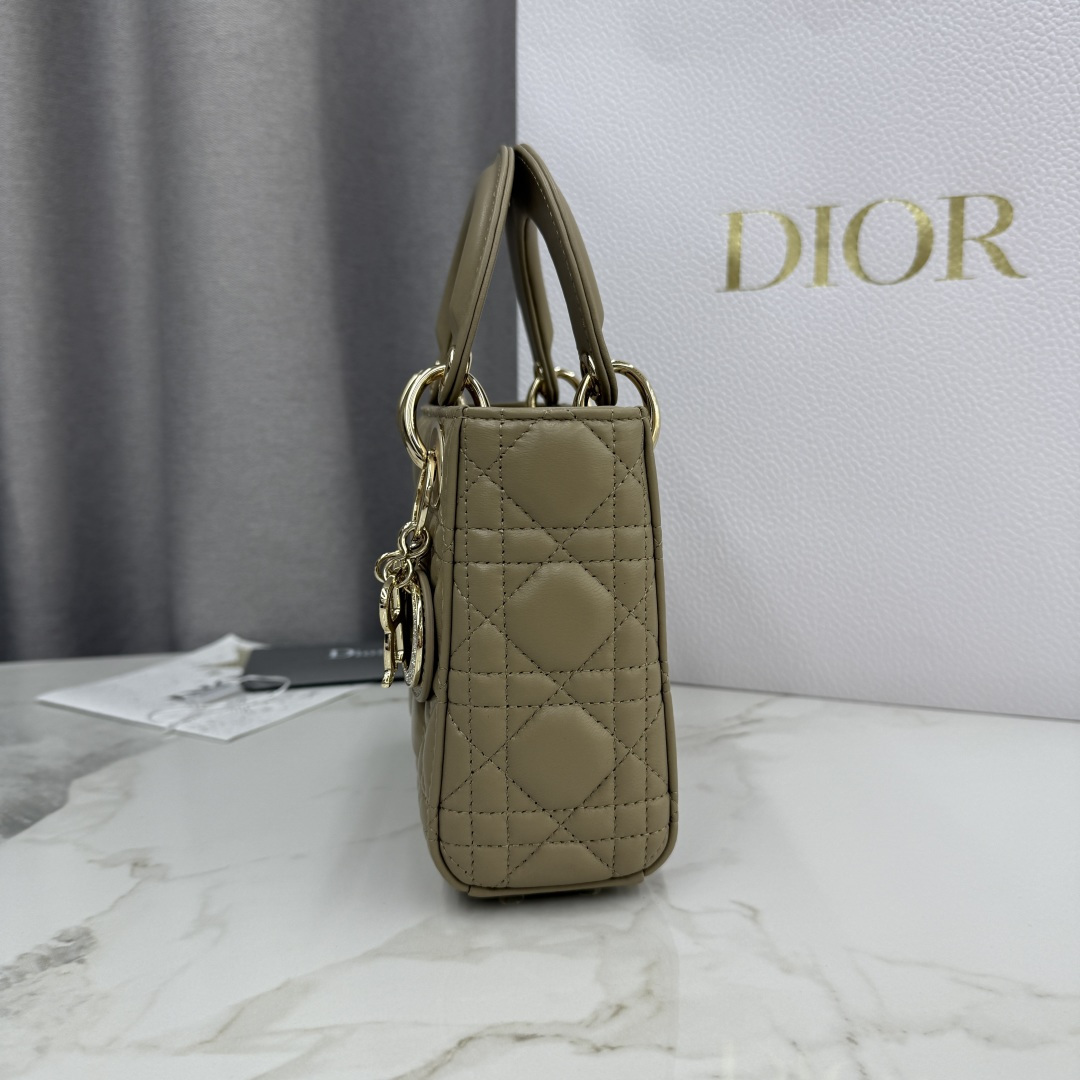 Dior A貨駝色Lady Dior手提包女款霧感皮革人氣百搭配色| 9 Dior A貨駝色Lady Dior手提包女款霧感皮革人氣百搭配色