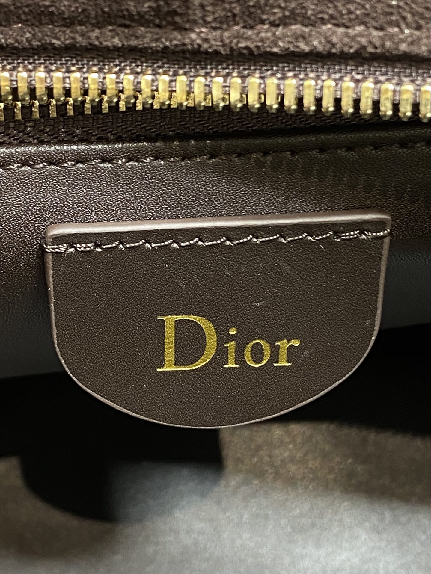 Dior 一比一深棕大款手提包 雙提把藤格設計真皮款| 7 Dior 一比一深棕大款手提包 雙提把藤格設計真皮款