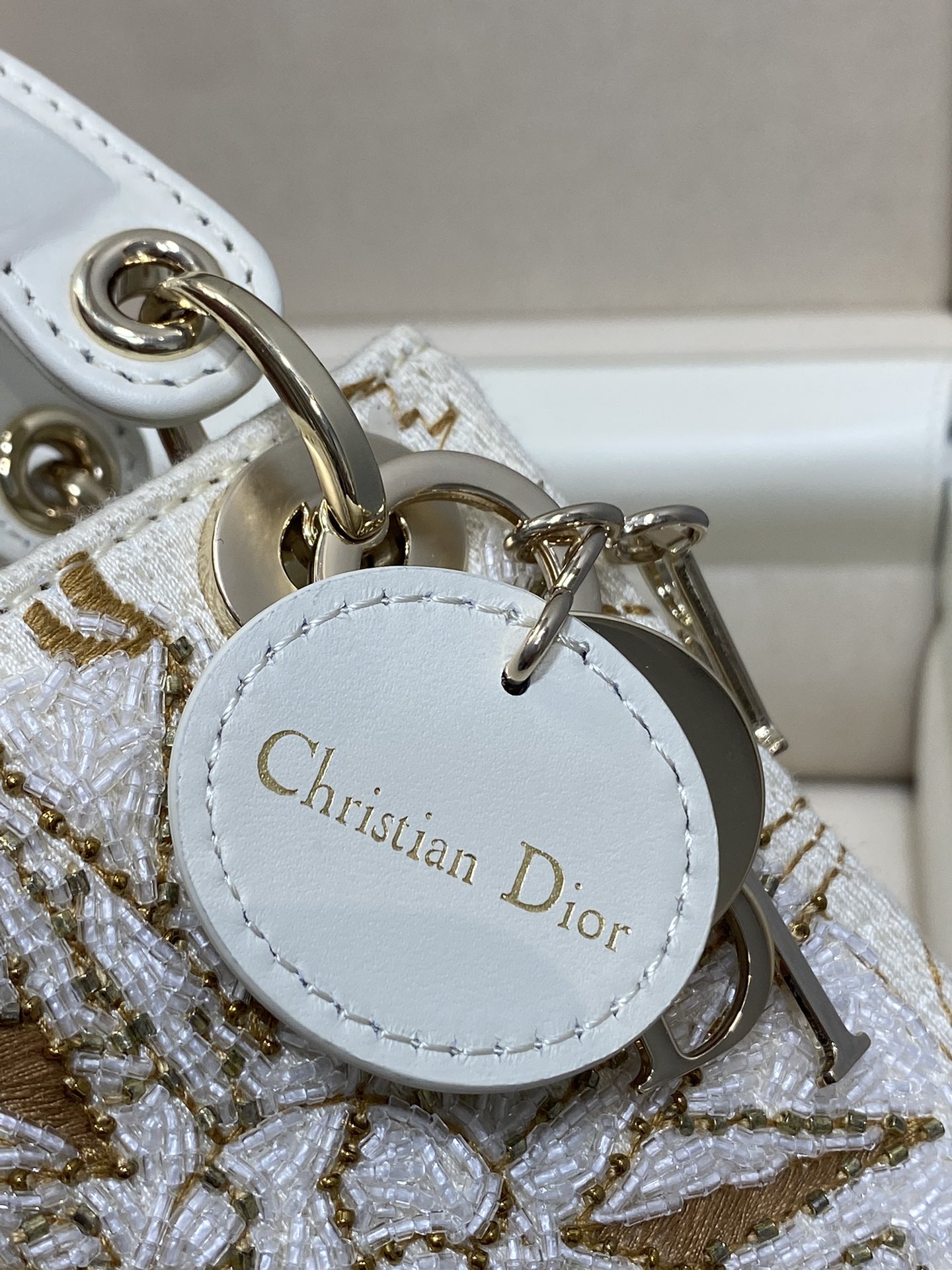 Dior 一比一白金刺繡迷你包 奢華立體葉紋限量盒裝款| 10 Dior 一比一白金刺繡迷你包 奢華立體葉紋限量盒裝款