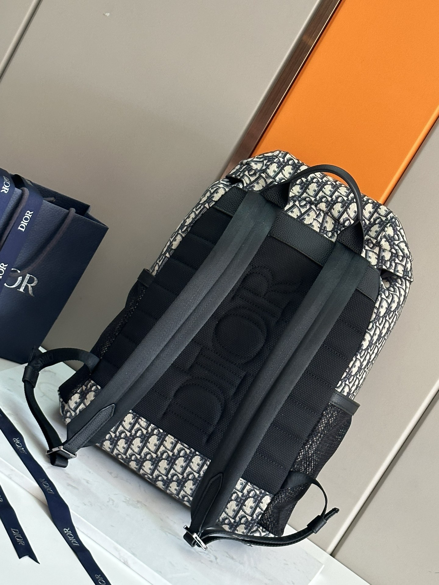 Dior 一比一復刻男士後背包老花束口多口袋設計款| 13 Dior 一比一復刻男士後背包老花束口多口袋設計款