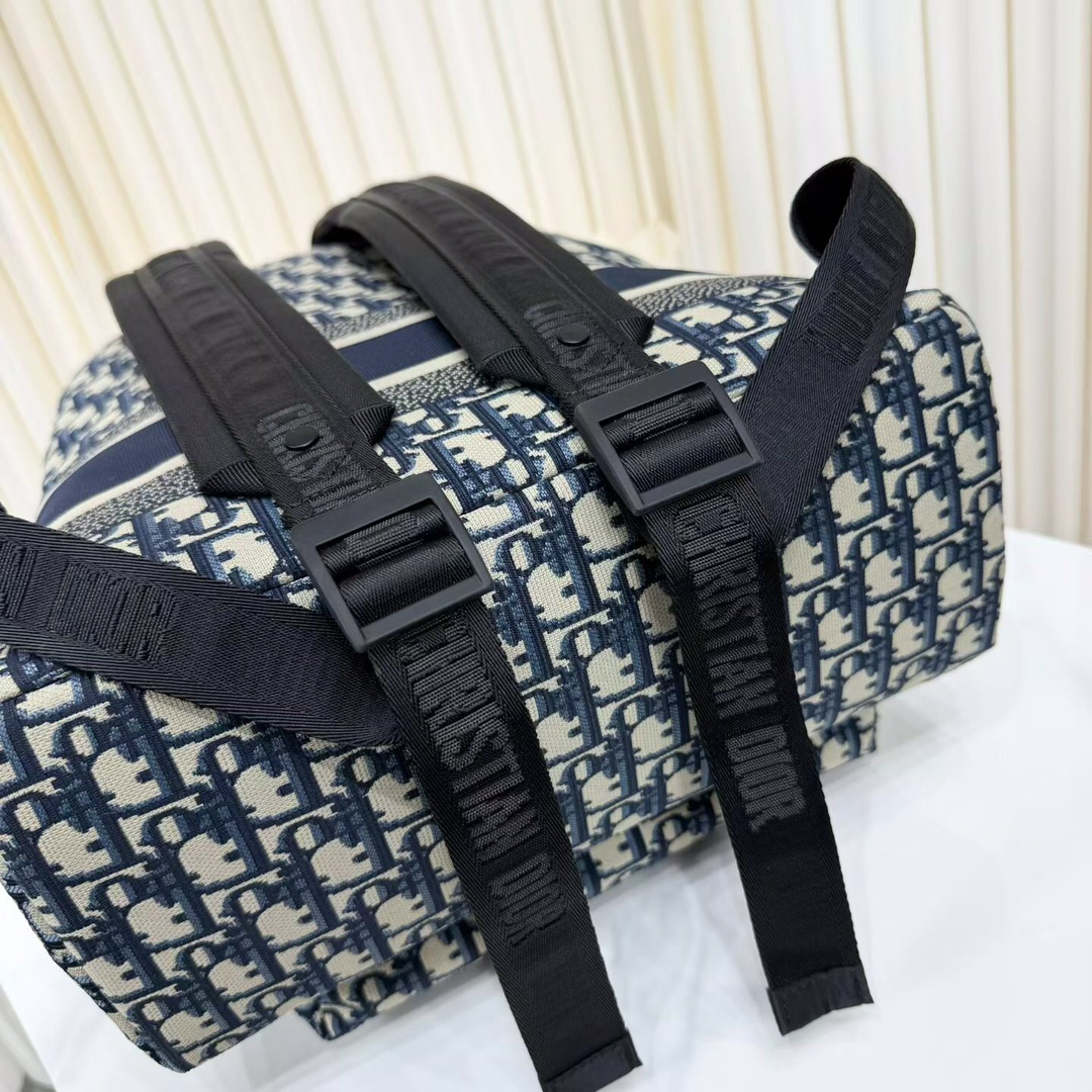 Dior 高仿男士Oblique後背包刺繡大Logo款耐看百搭| 9 Dior 高仿男士Oblique後背包刺繡大Logo款耐看百搭