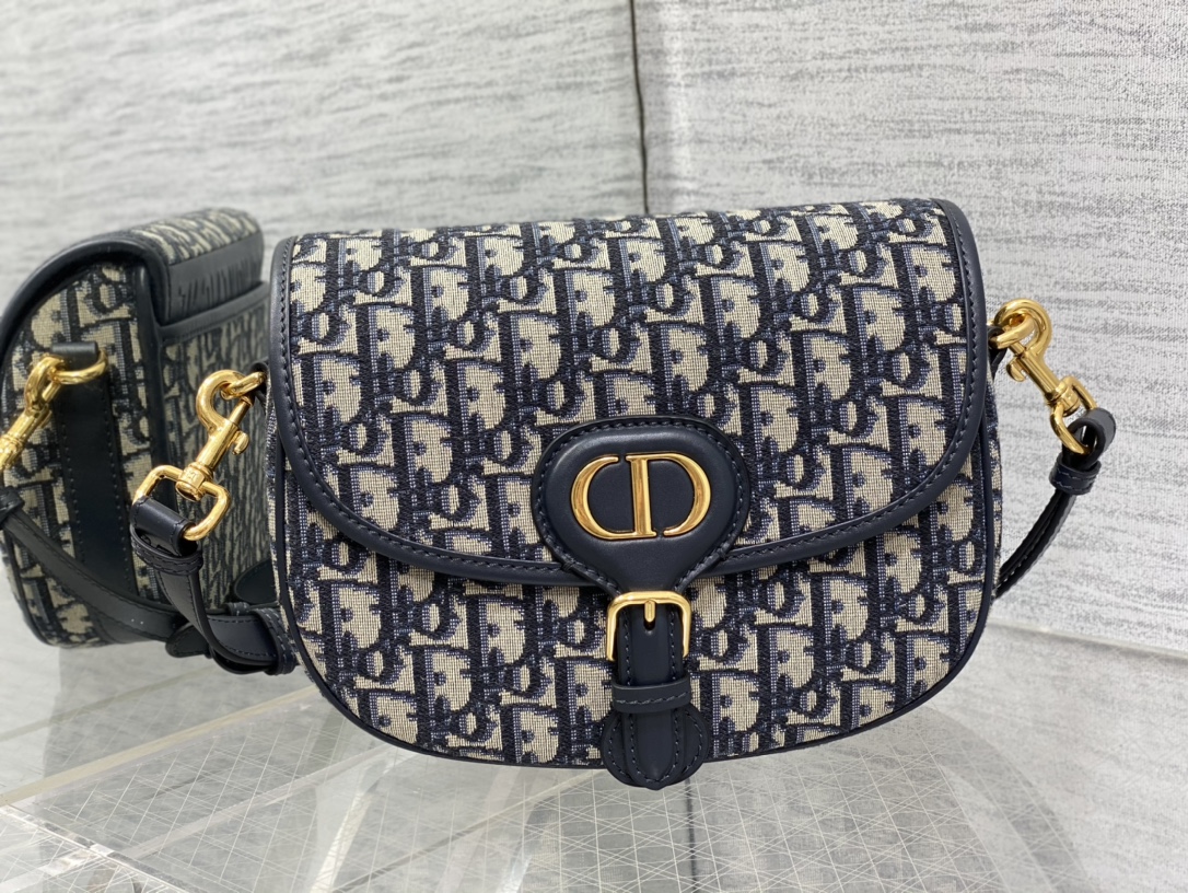 Dior 原單經典Bobby半月包老花CD Logo皮革拼接包款| 14 Dior 原單經典Bobby半月包老花CD Logo皮革拼接包款