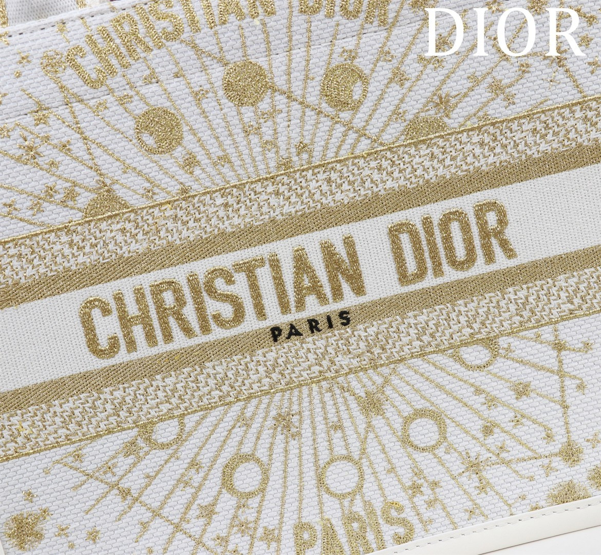 Dior 高仿Book Tote小號托特包 金線星耀款 可肩背| 8 Dior 高仿Book Tote小號托特包 金線星耀款 可肩背