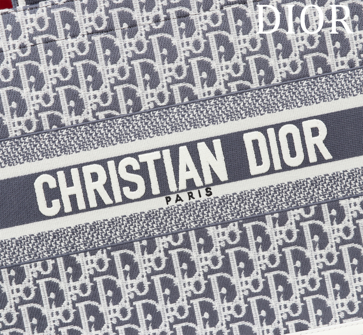 Dior 高仿Oblique經典托特包 深藍大號 原版還原精品布料| 10 Dior 高仿Oblique經典托特包 深藍大號 原版還原精品布料