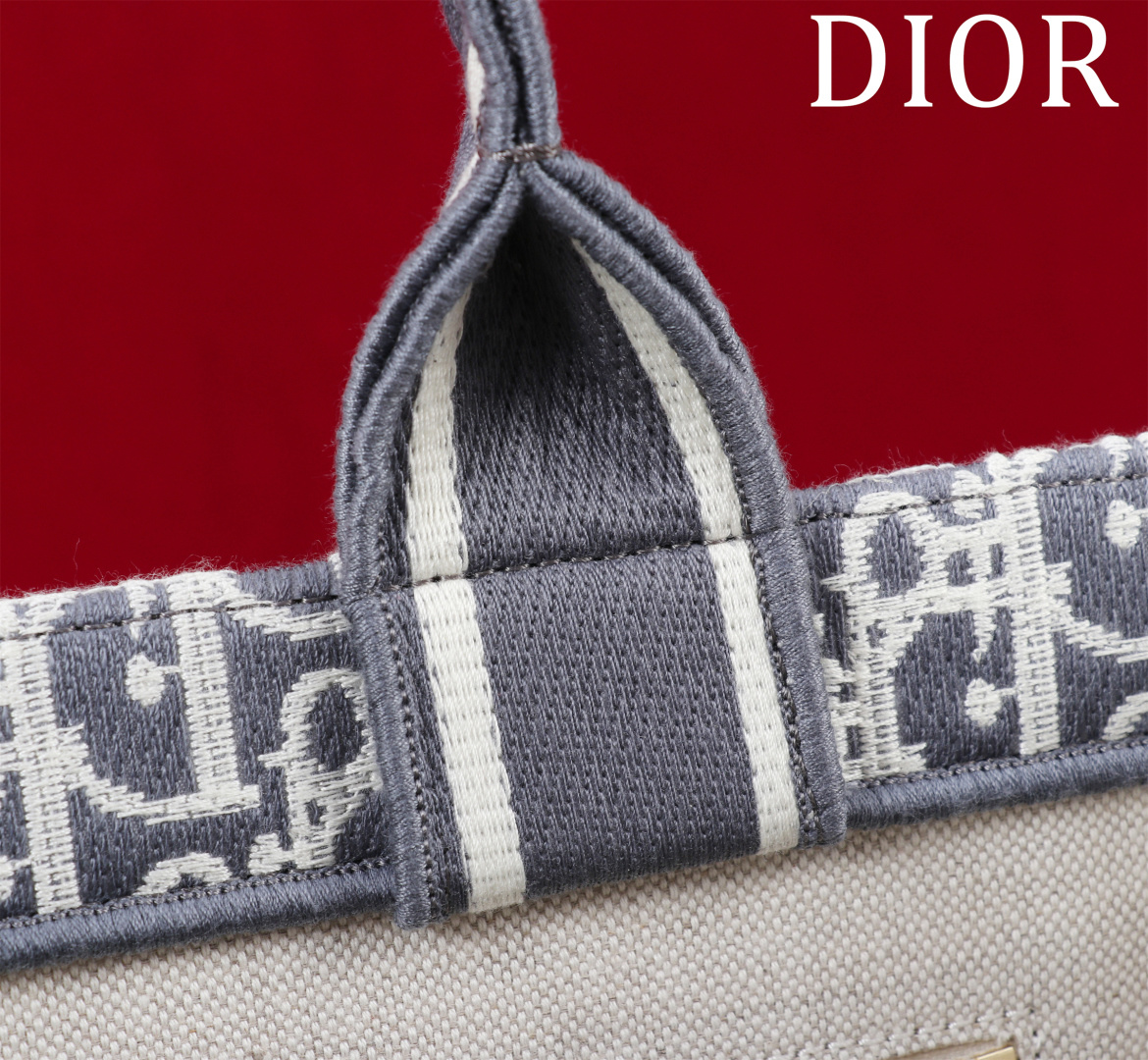 Dior 高仿Oblique經典托特包 深藍大號 原版還原精品布料| 8 Dior 高仿Oblique經典托特包 深藍大號 原版還原精品布料