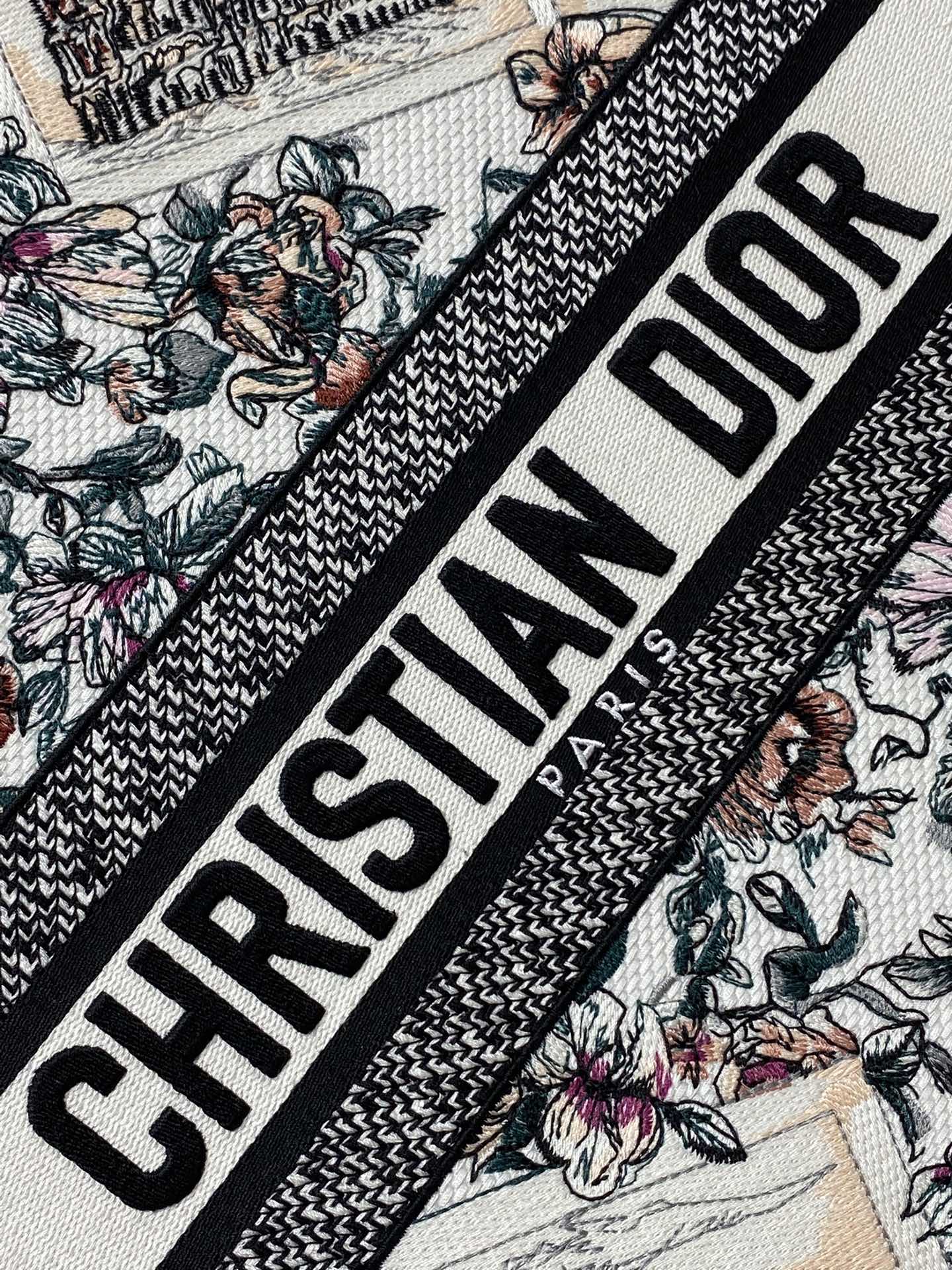 Dior 一比一Book Tote大號城市風景刺繡包 世界風主題旅遊系列