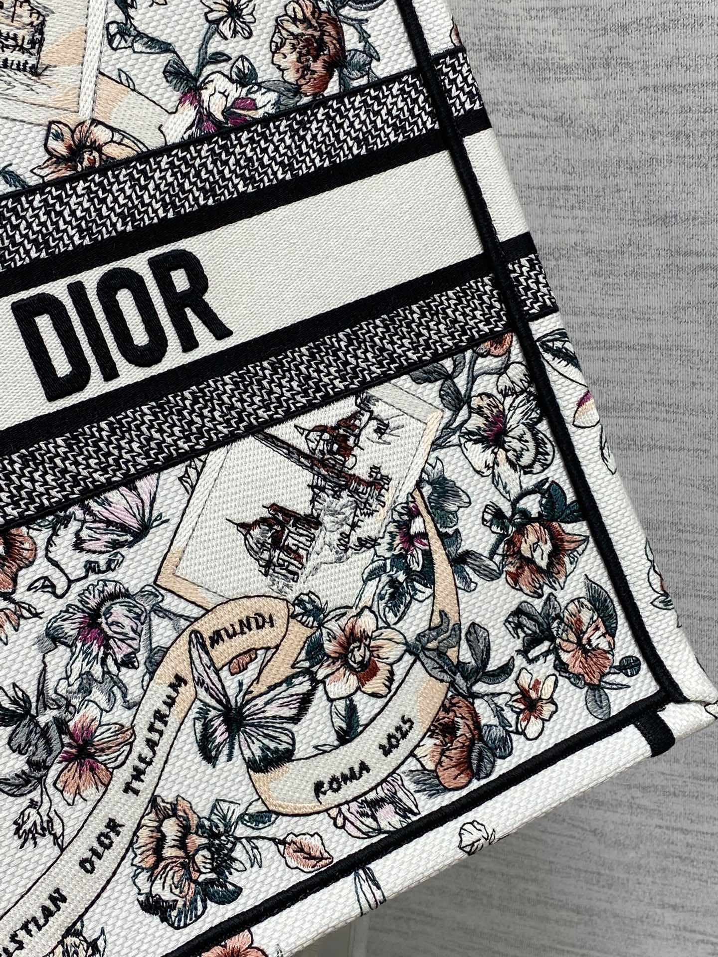 Dior 一比一Book Tote大號城市風景刺繡包 世界風主題旅遊系列