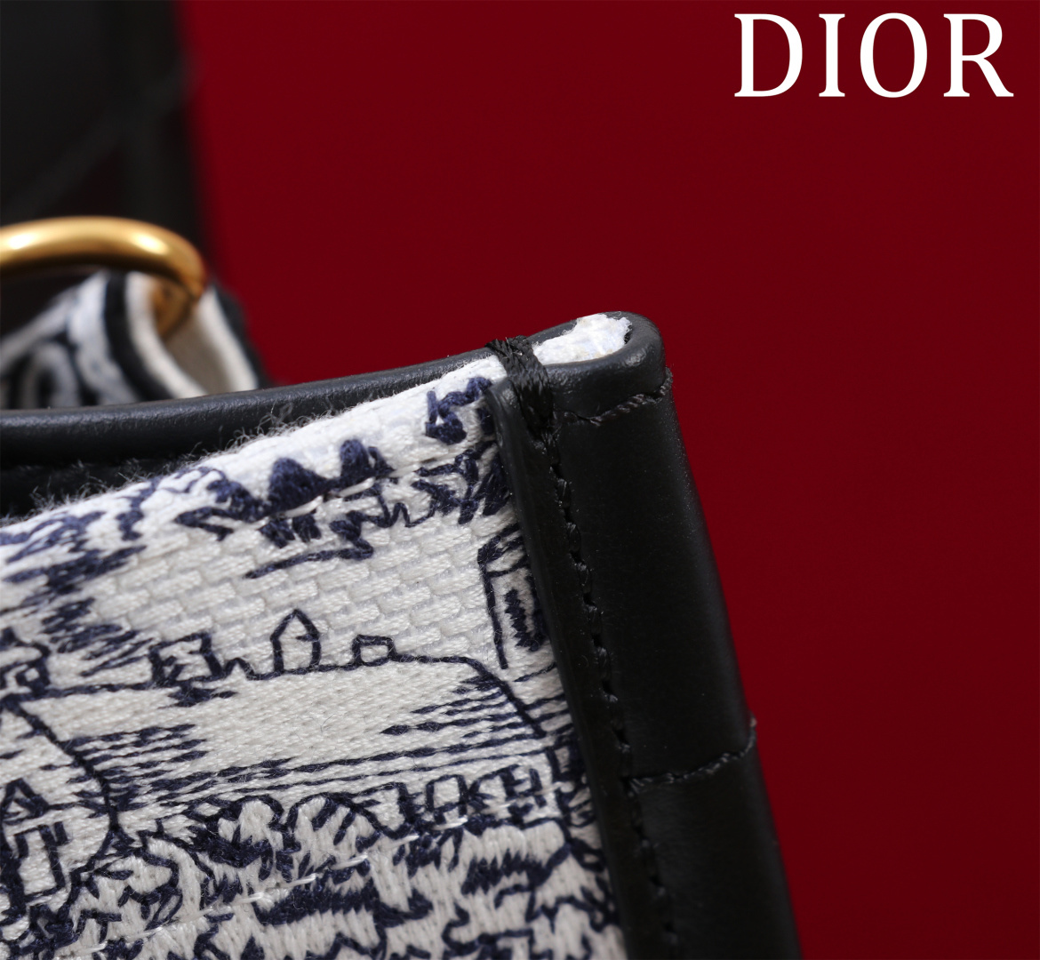 高仿Dior Book Tote 托特包 黑白森林刺繡款 經典中型尺寸| 10 高仿Dior Book Tote 托特包 黑白森林刺繡款 經典中型尺寸