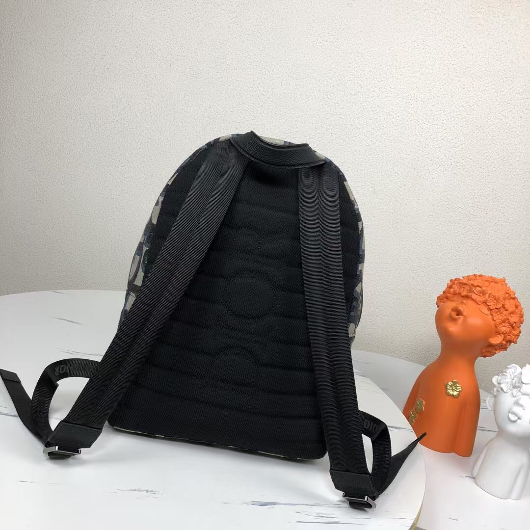Dior A貨大字母灰底老花後背包 撞色潮搭款| 13 Dior A貨大字母灰底老花後背包 撞色潮搭款