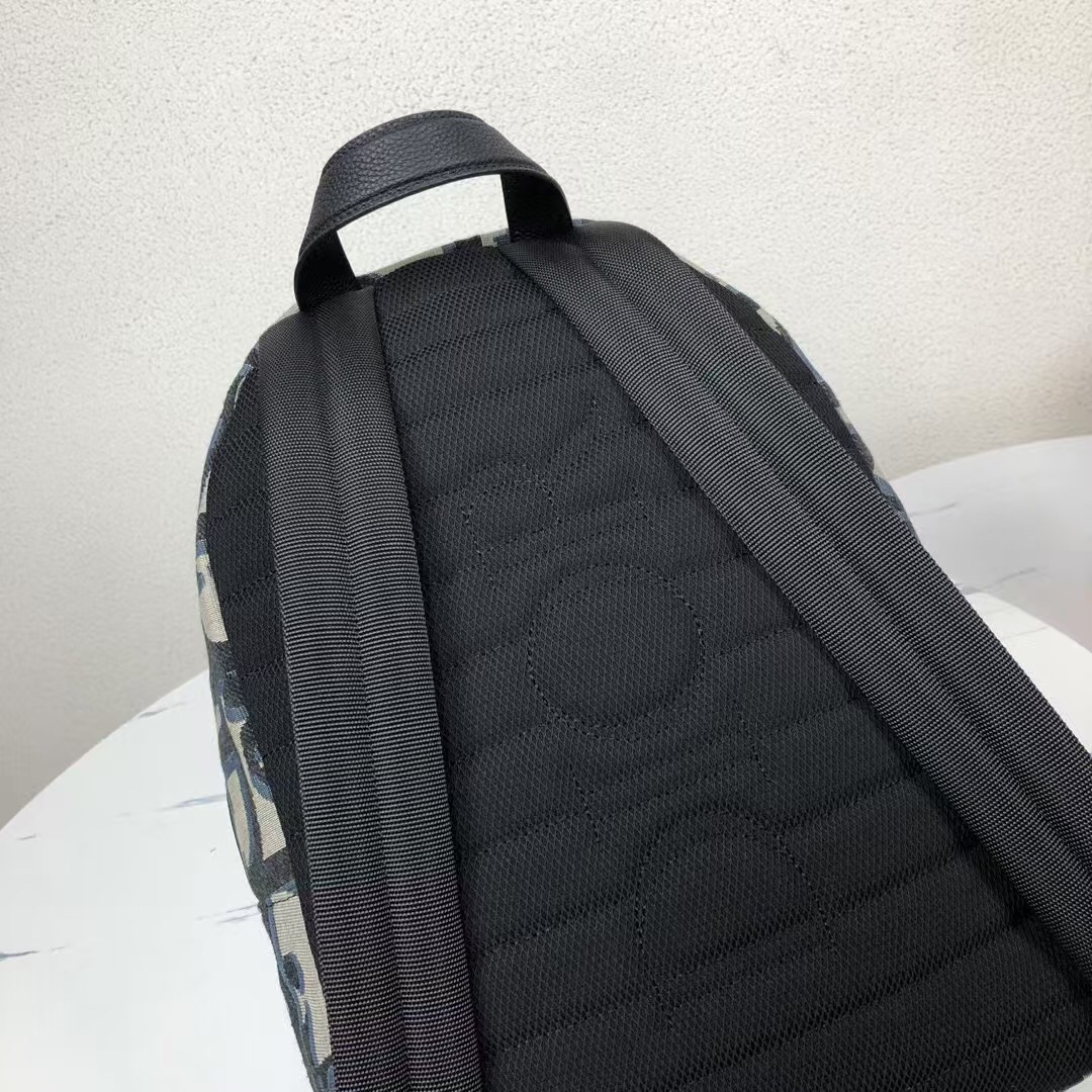 Dior A貨大字母灰底老花後背包 撞色潮搭款| 11 Dior A貨大字母灰底老花後背包 撞色潮搭款
