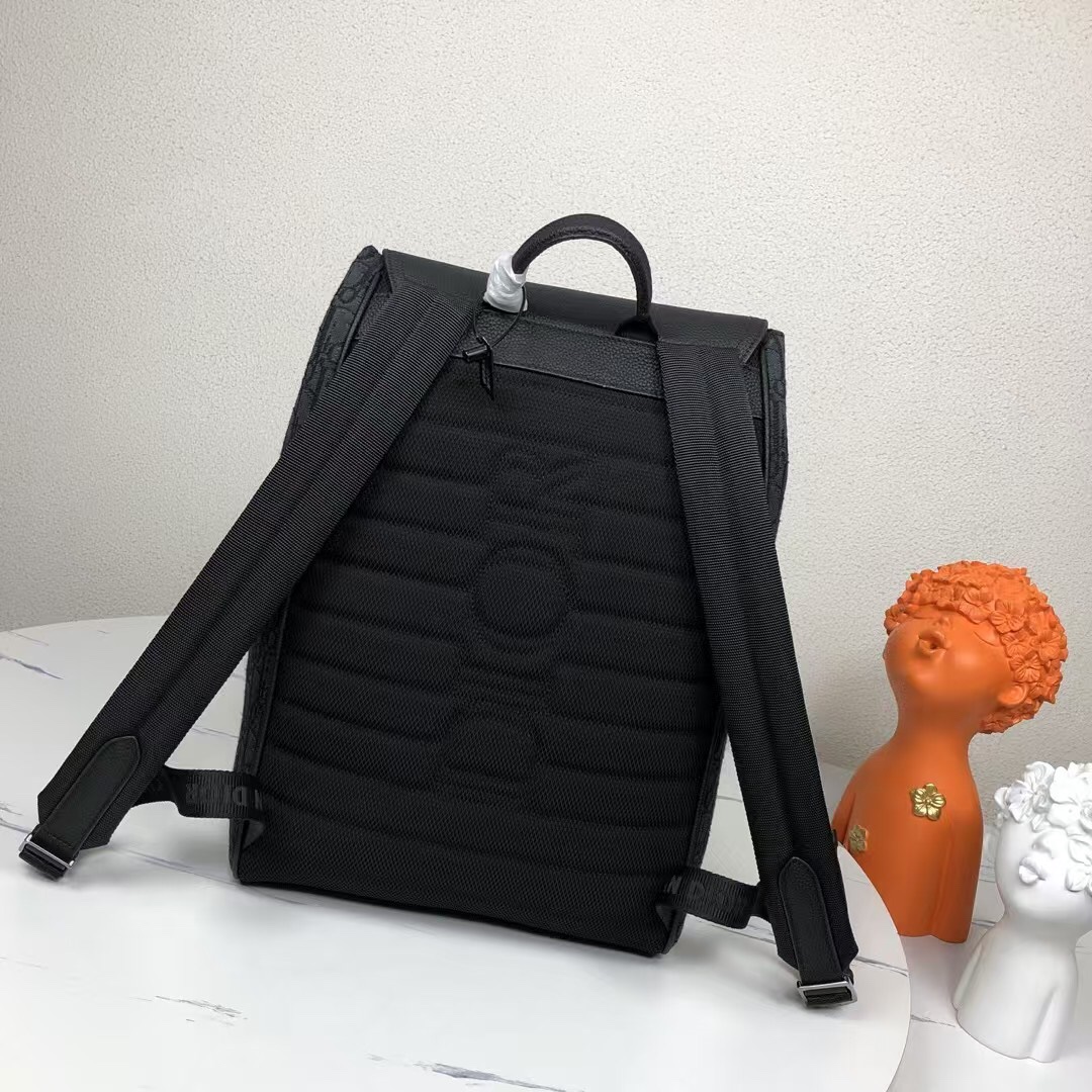Dior 原單皮蓋老花後背包 都會感掀蓋設計款| 13 Dior 原單皮蓋老花後背包 都會感掀蓋設計款