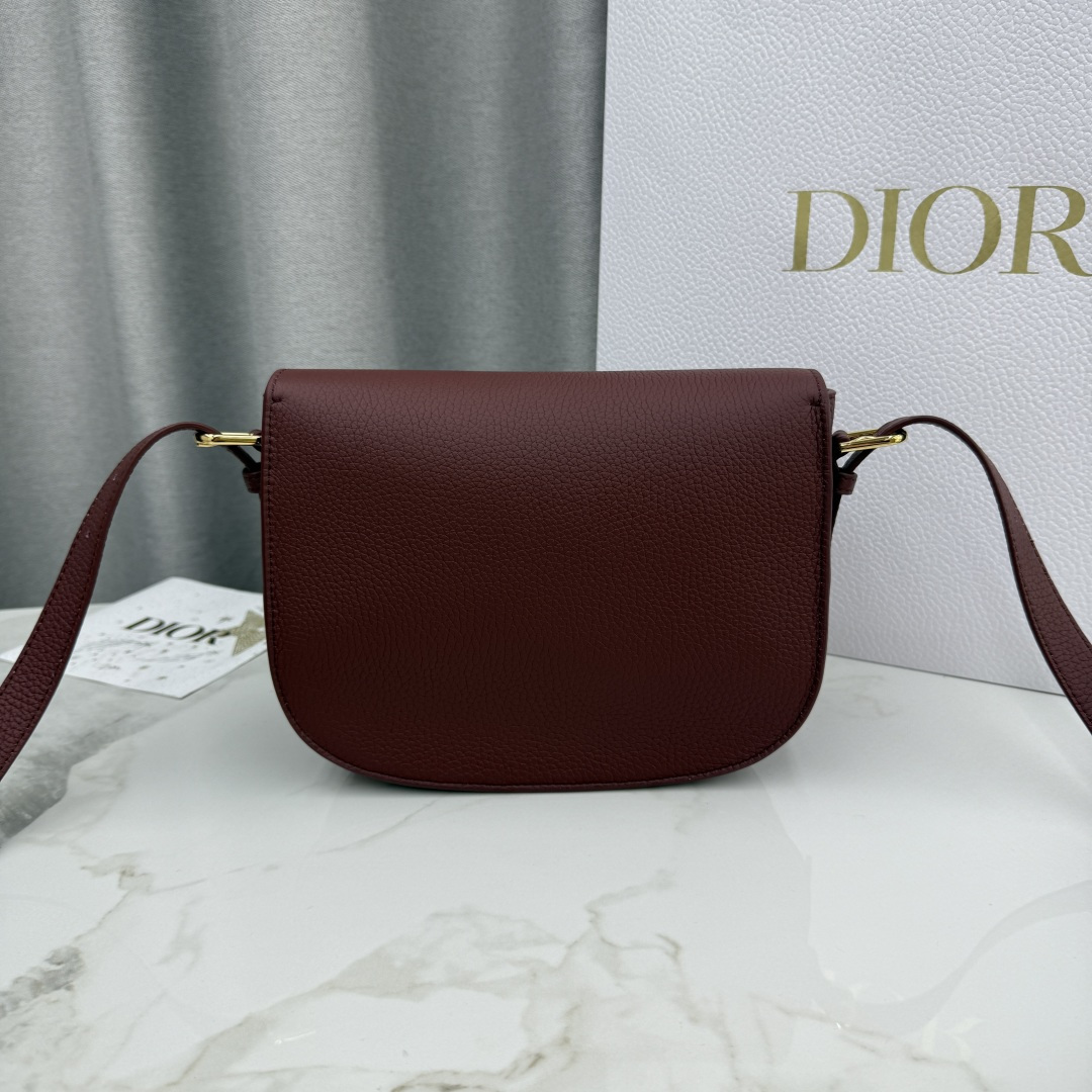Dior 原單酒紅荔枝紋Bobby半月包 女士經典款氣質手提斜背兩用| 13 Dior 原單酒紅荔枝紋Bobby半月包 女士經典款氣質手提斜背兩用