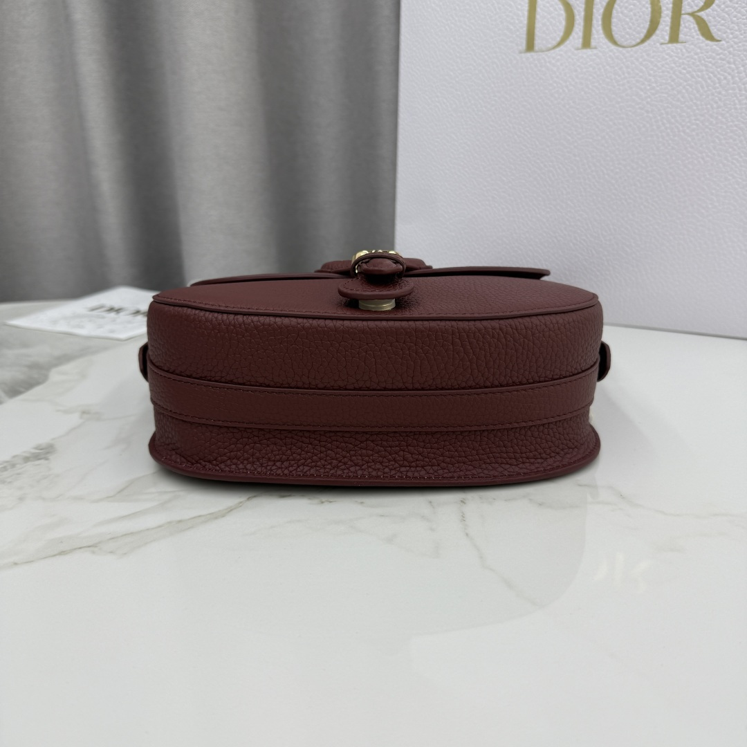 Dior 原單酒紅荔枝紋Bobby半月包 女士經典款氣質手提斜背兩用| 12 Dior 原單酒紅荔枝紋Bobby半月包 女士經典款氣質手提斜背兩用