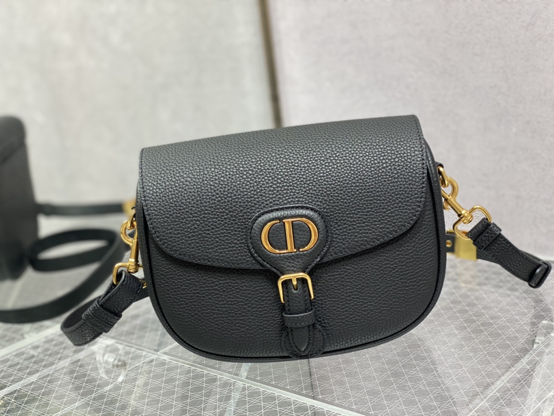 Dior 高仿黑色荔枝皮Bobby半月包 女士款簡約百搭實用通勤包| 14 Dior 高仿黑色荔枝皮Bobby半月包 女士款簡約百搭實用通勤包