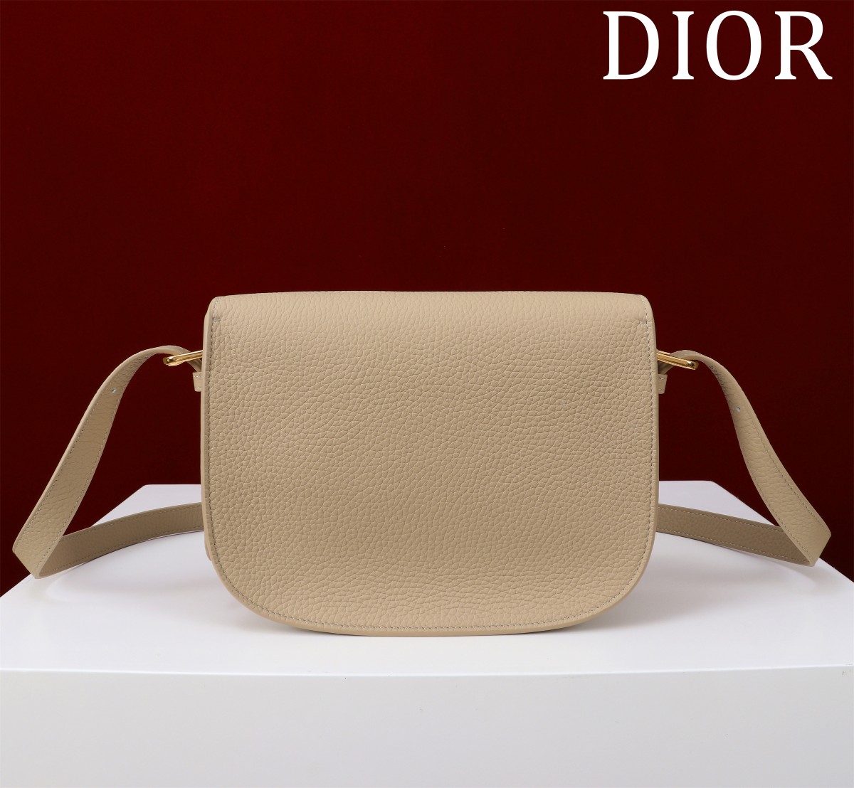 Dior A貨奶油杏荔枝皮Bobby半月包 女士款溫柔百搭必入色系| 13 Dior A貨奶油杏荔枝皮Bobby半月包 女士款溫柔百搭必入色系