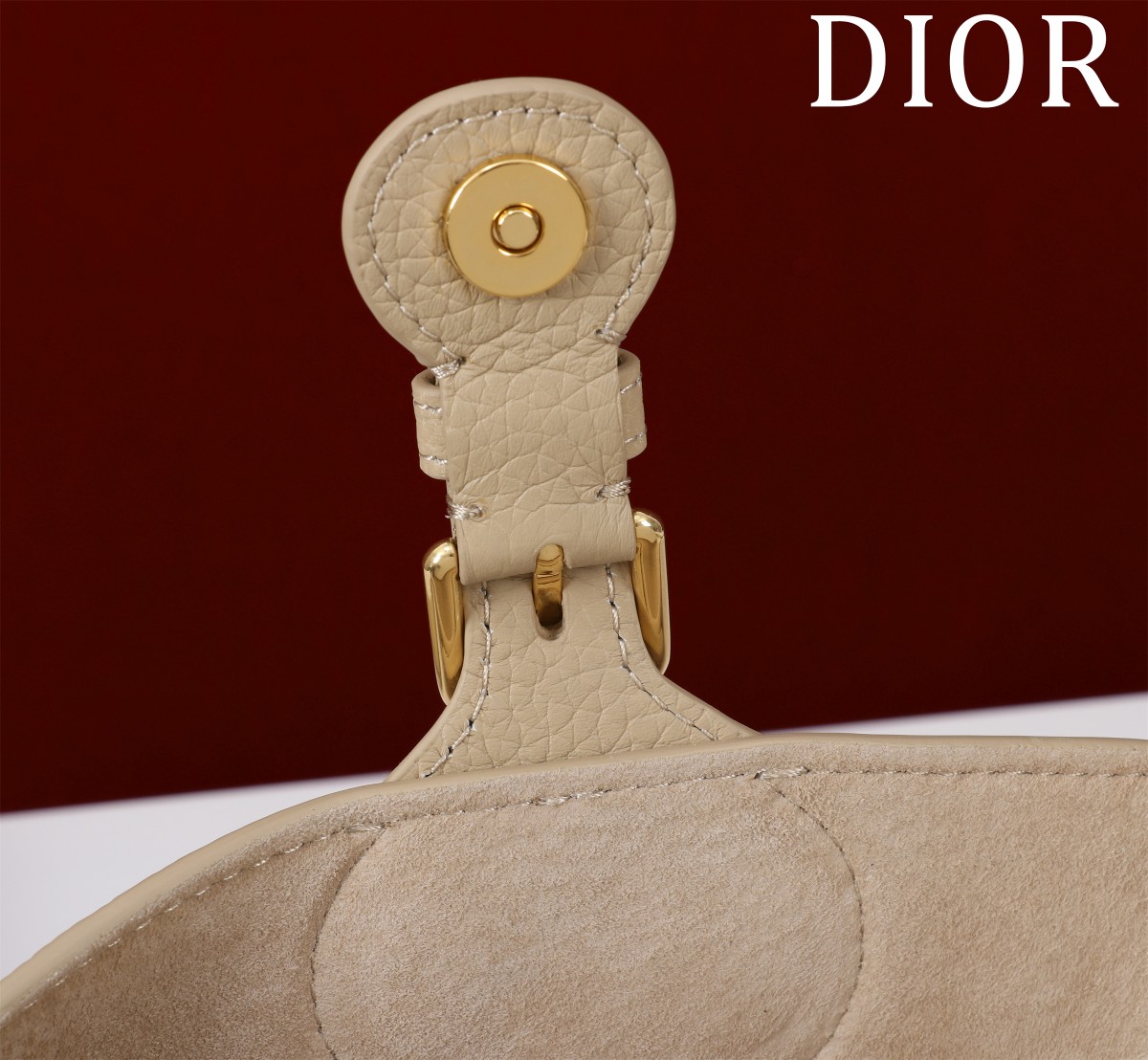 Dior A貨奶油杏荔枝皮Bobby半月包 女士款溫柔百搭必入色系| 7 Dior A貨奶油杏荔枝皮Bobby半月包 女士款溫柔百搭必入色系