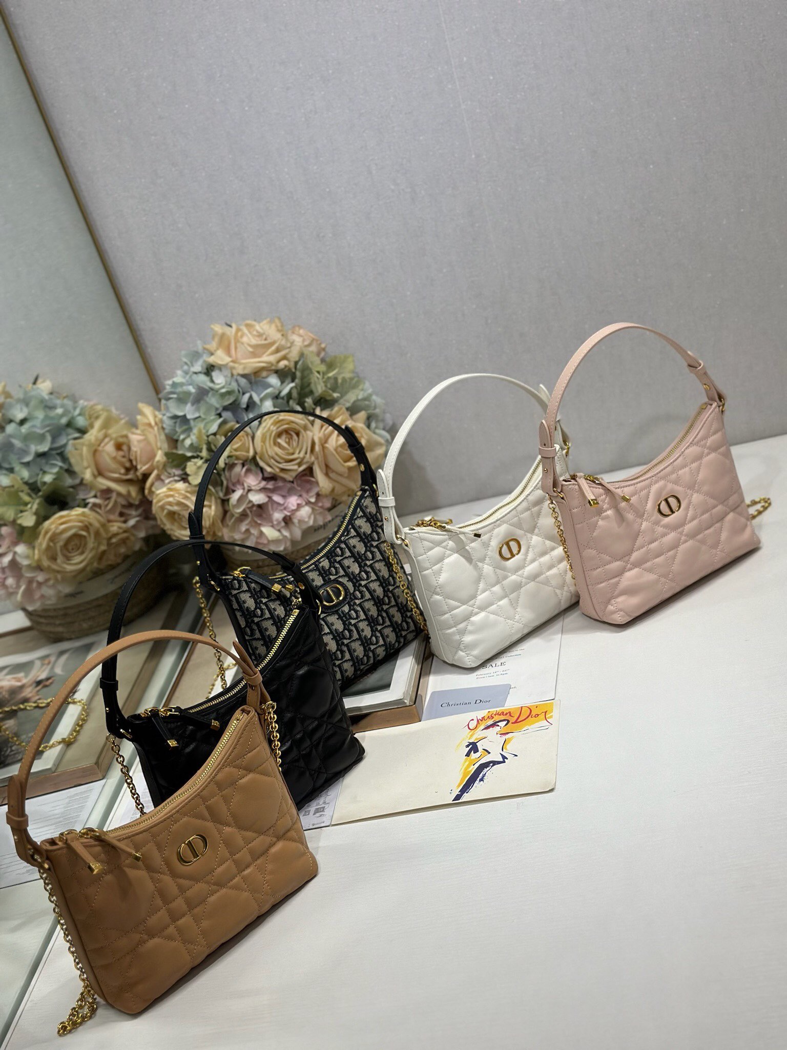 Dior高仿30 Montaigne織布肩背包 女用鏈條復古斜背款| 7 Dior高仿30 Montaigne織布肩背包 女用鏈條復古斜背款