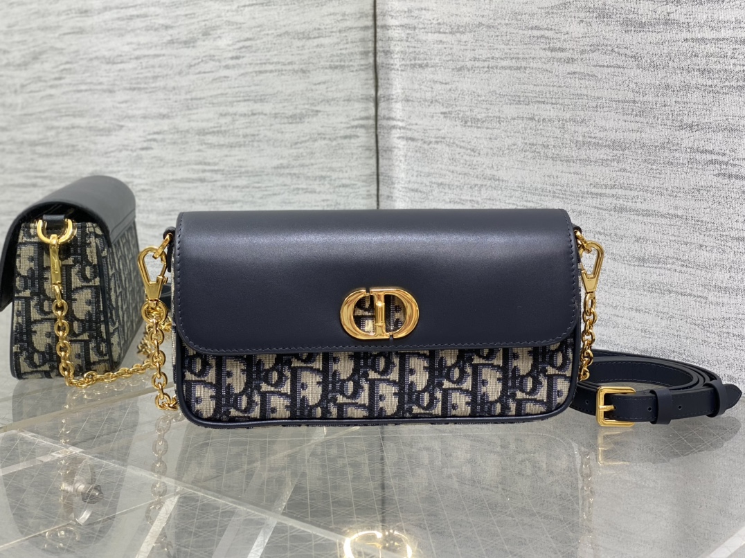 Dior高仿女款鍊條拼皮包經典老花與牛皮混搭款| 14 Dior高仿女款鍊條拼皮包經典老花與牛皮混搭款