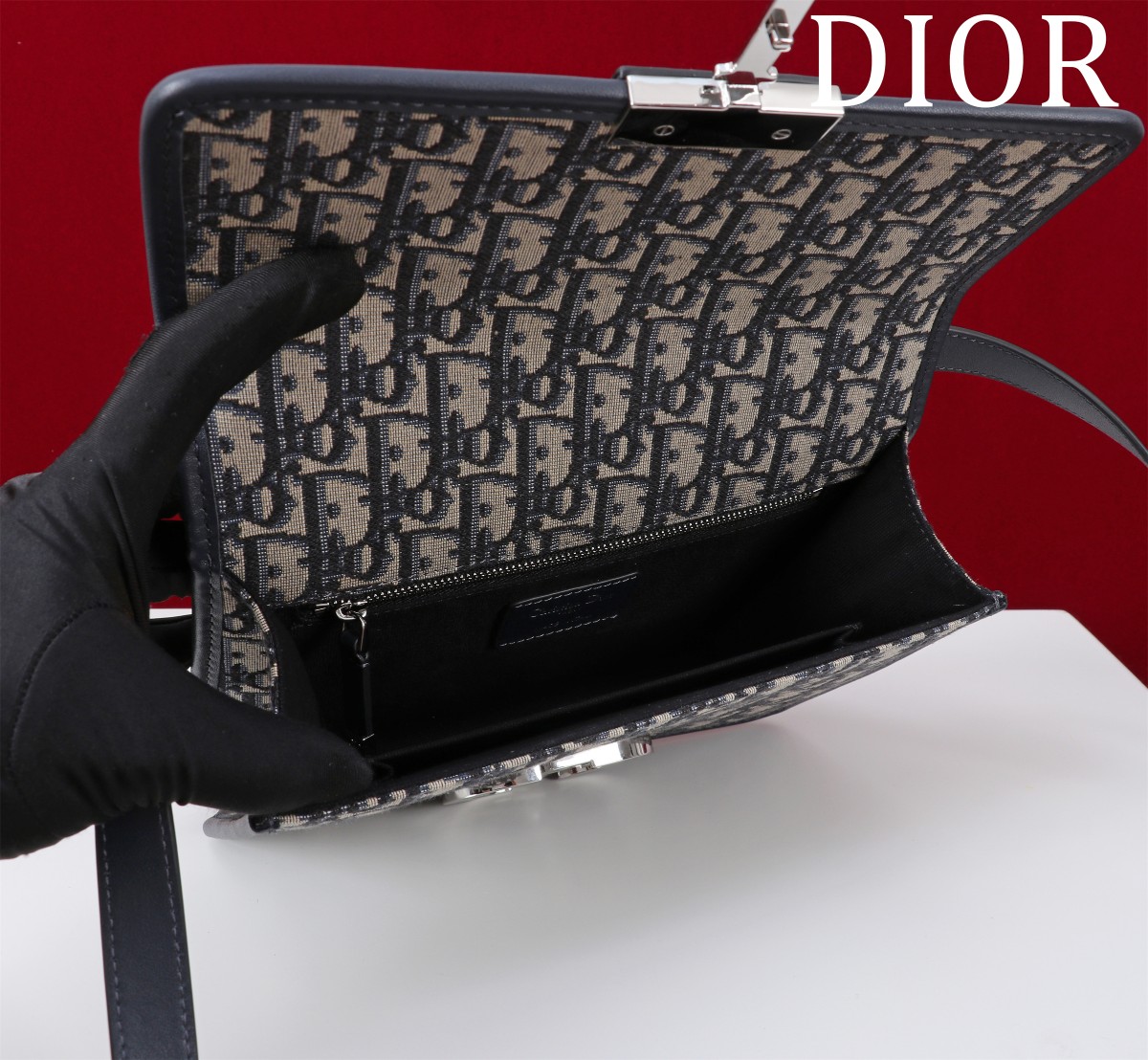 Dior高仿30 Montaigne拼接包 女士CD標誌牛皮織布設計| 11 Dior高仿30 Montaigne拼接包 女士CD標誌牛皮織布設計