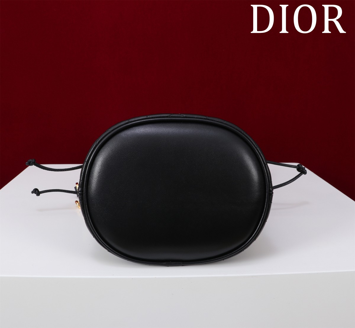 Dior A貨女款黑色皮革水桶包輕奢菱格紋柔軟大容量| 11 Dior A貨女款黑色皮革水桶包輕奢菱格紋柔軟大容量