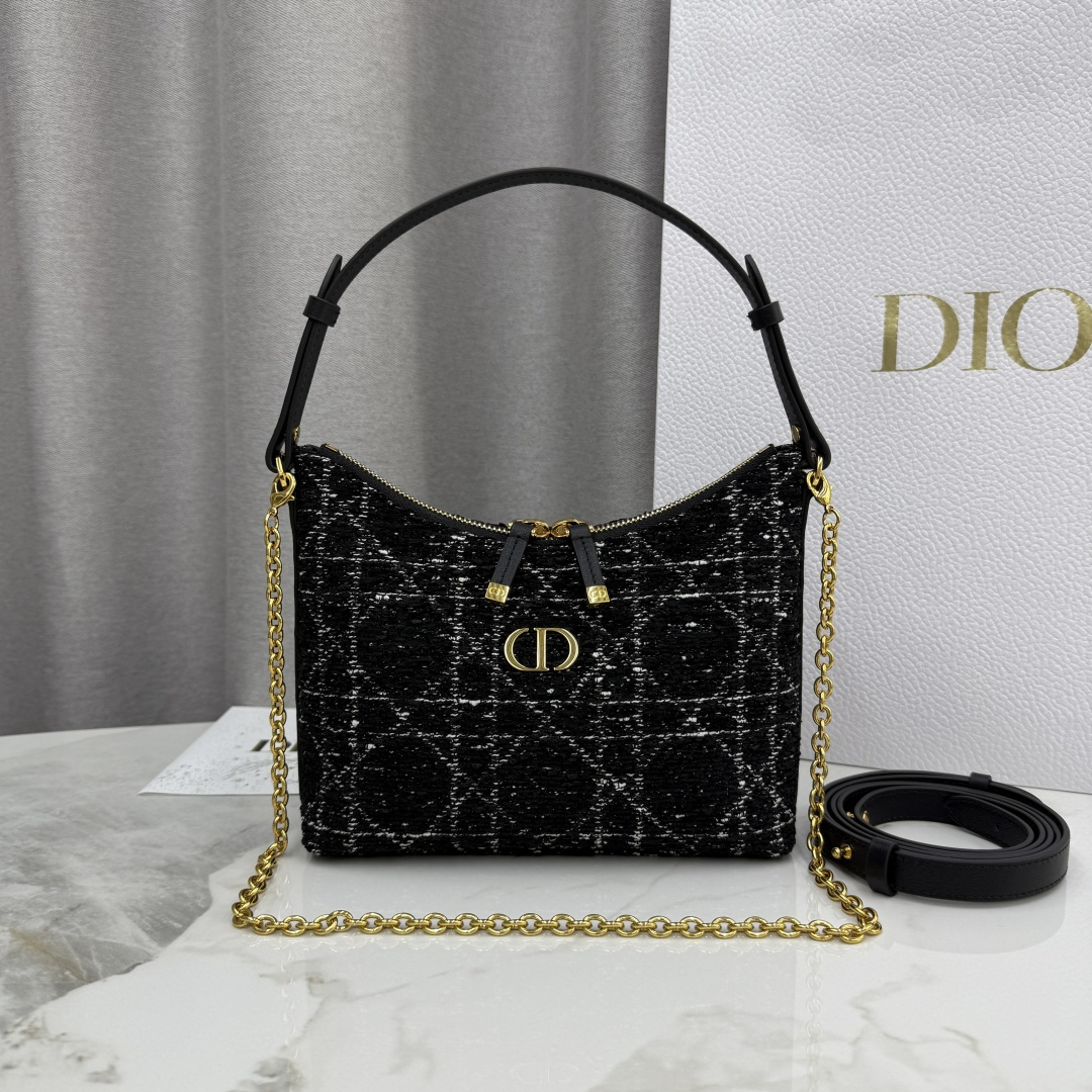 Dior一比一CD黑色小托特包 短提把金鍊拼接款 女用上班包| 12 Dior一比一CD黑色小托特包 短提把金鍊拼接款 女用上班包