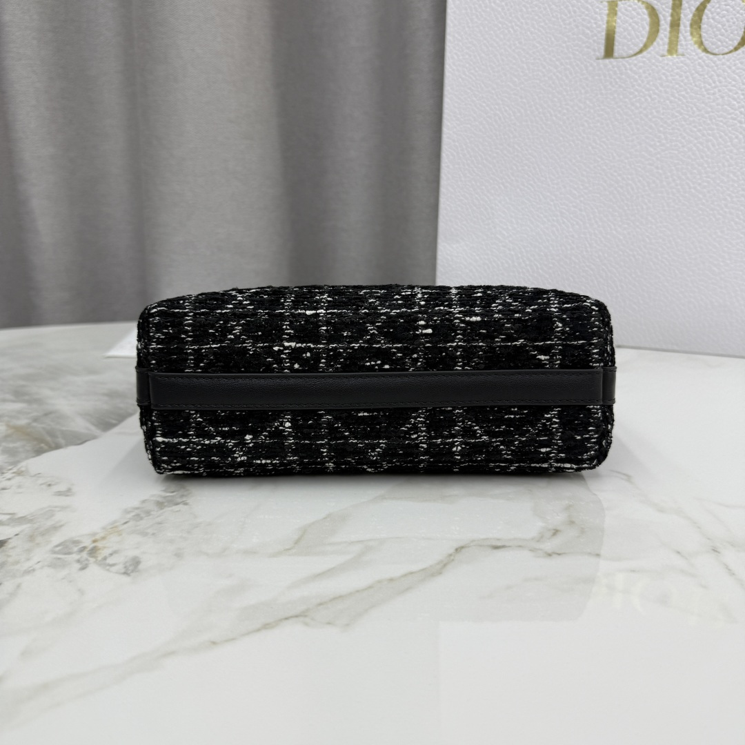 Dior一比一CD黑色小托特包 短提把金鍊拼接款 女用上班包| 8 Dior一比一CD黑色小托特包 短提把金鍊拼接款 女用上班包