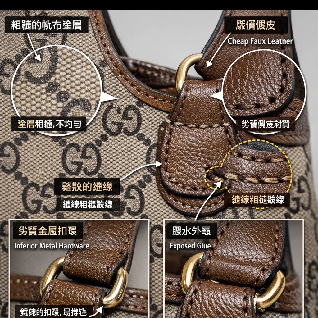 從帆布塗層到金屬接點，深度剖析GUCCI Jackie 1961精仿版的工藝斷層與結構語言
