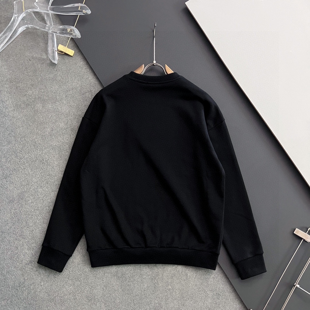 Gucci A貨男款圓領衛衣 黑色藍色標誌街頭感潮流單品| 7 Gucci A貨男款圓領衛衣 黑色藍色標誌街頭感潮流單品