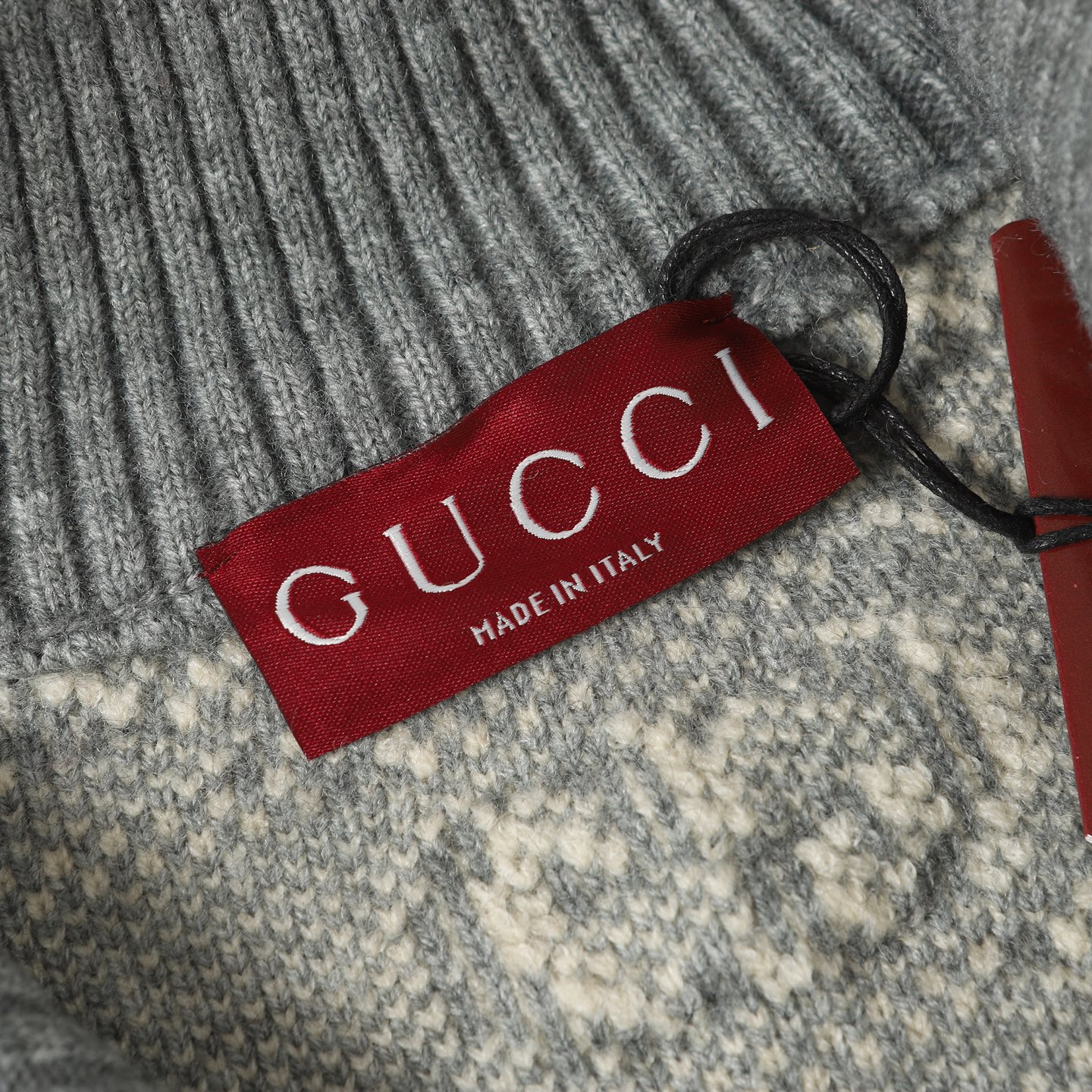 Gucci高仿男士針織外套 滿版灰白GG圖騰立領開襟款| 11 Gucci高仿男士針織外套 滿版灰白GG圖騰立領開襟款