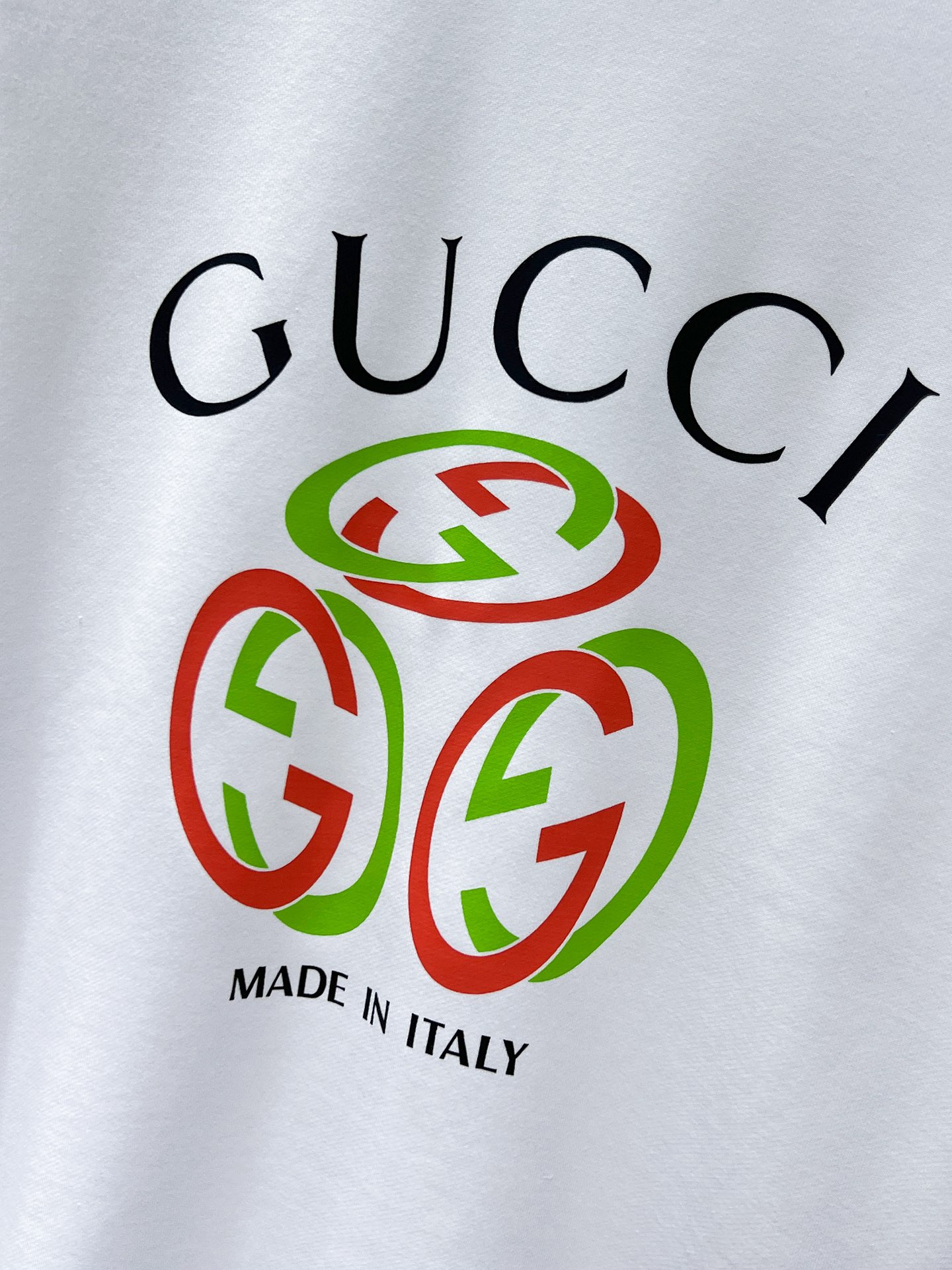 Gucci高仿男士圓領衛衣 黑色立體GG綠紅標示義式設計款| 10 Gucci高仿男士圓領衛衣 黑色立體GG綠紅標示義式設計款