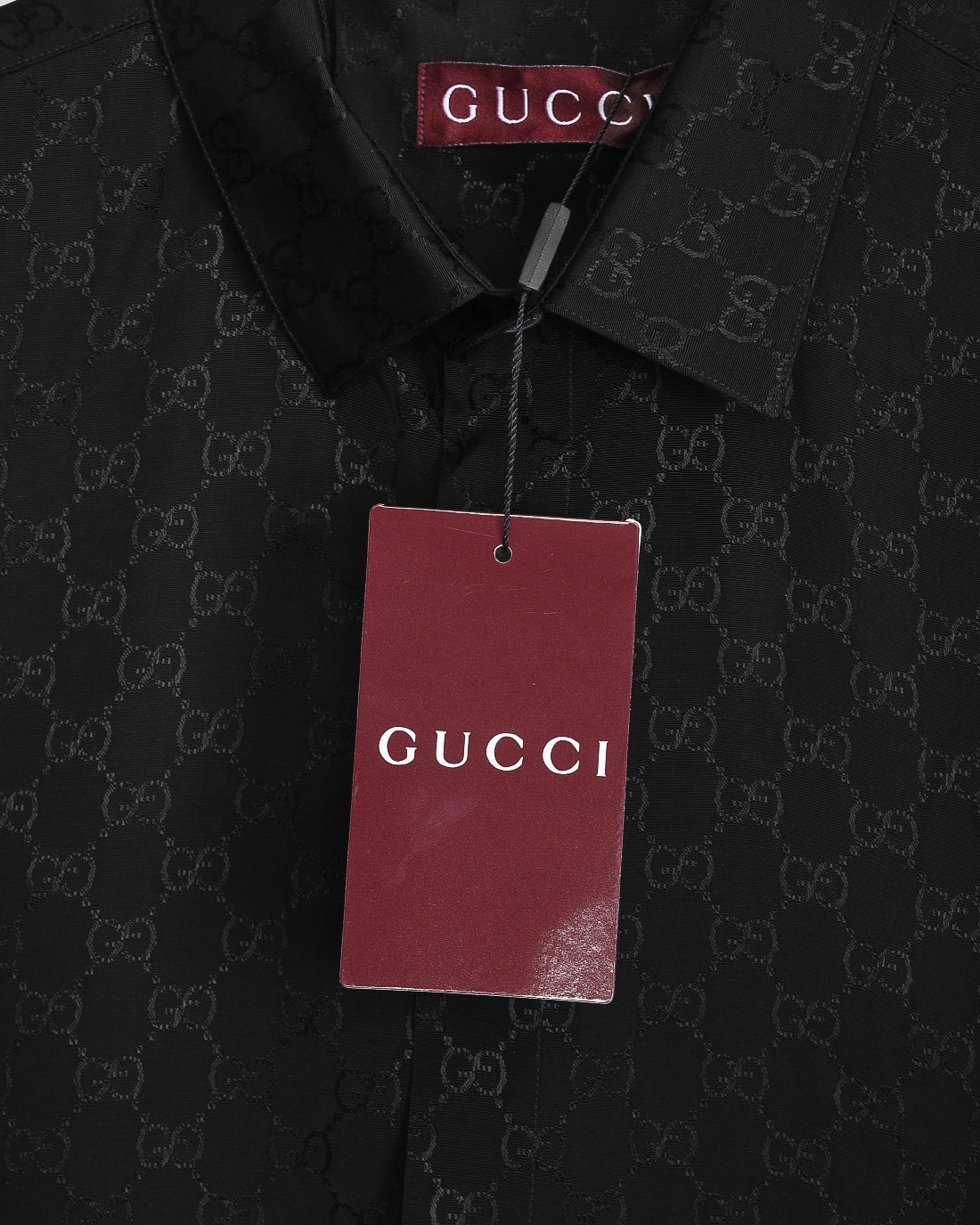 Gucci高仿男士黑色襯衫 GG壓紋質感設計正裝休閒兩用| 10 Gucci高仿男士黑色襯衫 GG壓紋質感設計正裝休閒兩用