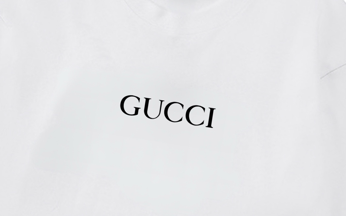 Gucci A貨男款白色長袖T恤 簡約Logo字樣百搭實穿首選| 12 Gucci A貨男款白色長袖T恤 簡約Logo字樣百搭實穿首選