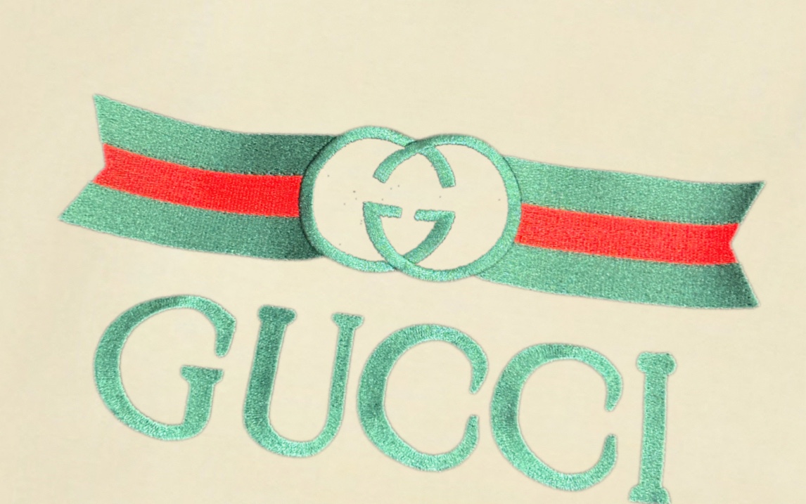 Gucci原單米色復古刺繡LOGO長袖T恤 雙G緹花經典還原| 11 Gucci原單米色復古刺繡LOGO長袖T恤 雙G緹花經典還原