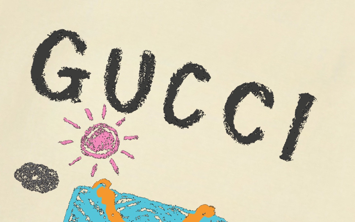Gucci 原單長袖T恤 插畫風童趣設計 奶油白色| 11 Gucci 原單長袖T恤 插畫風童趣設計 奶油白色